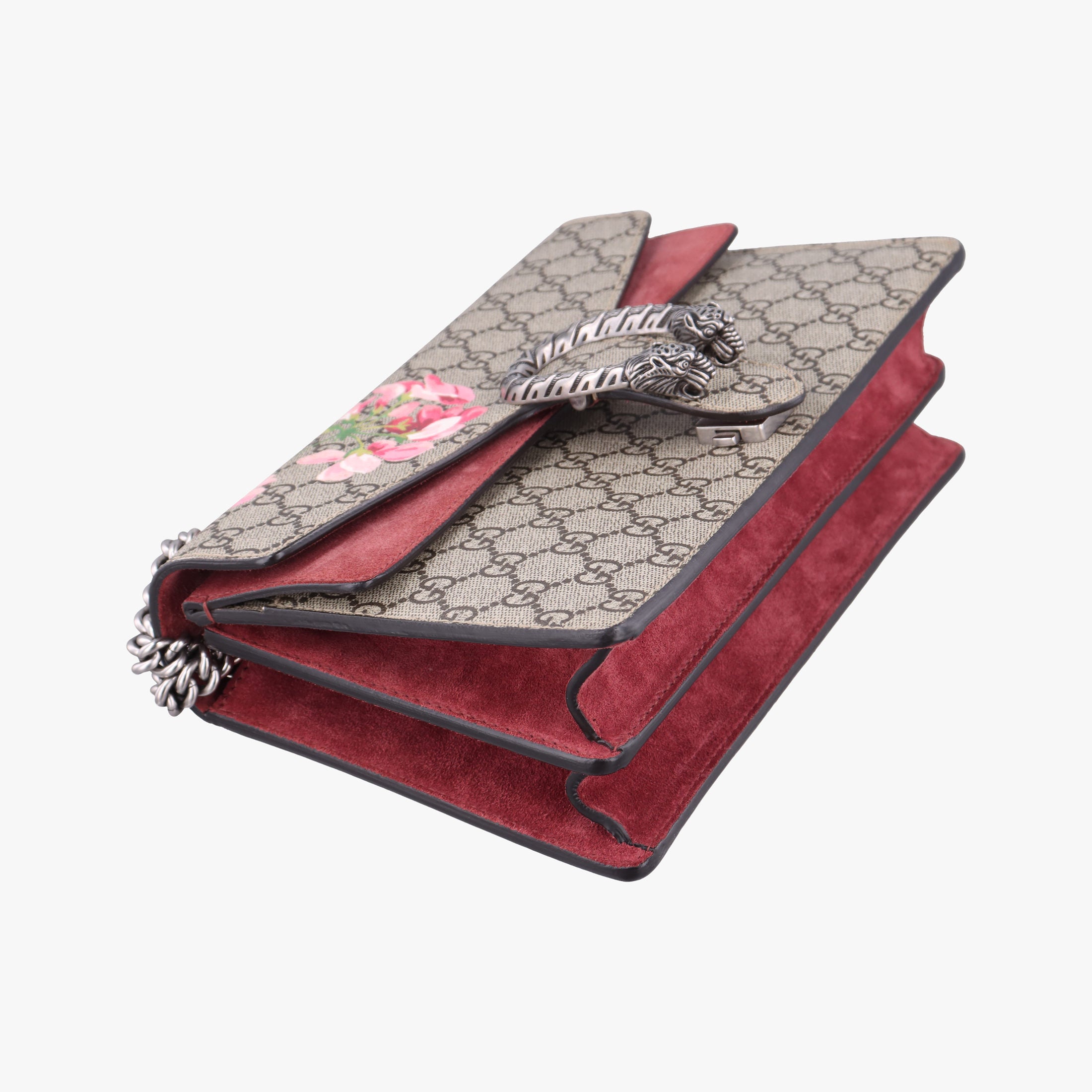 Pre-owned Gucci Dionysus BEIGE×RED×Multicolour PVC coated canvas × suede 400249 shoulderbag | stylenewstar
