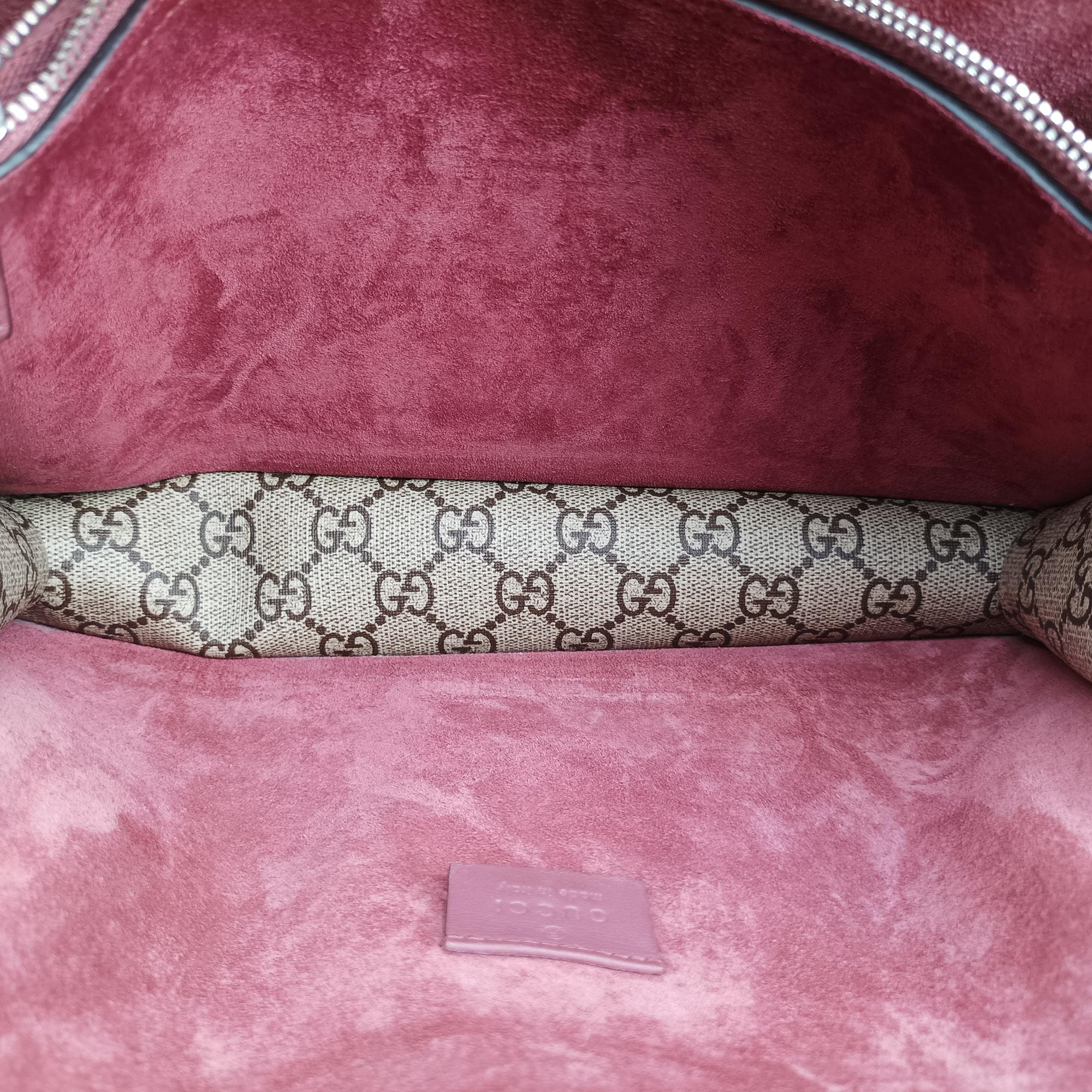 Pre-owned Gucci Dionysus BEIGE×RED×Multicolour PVC coated canvas × suede 400249 shoulderbag | stylenewstar