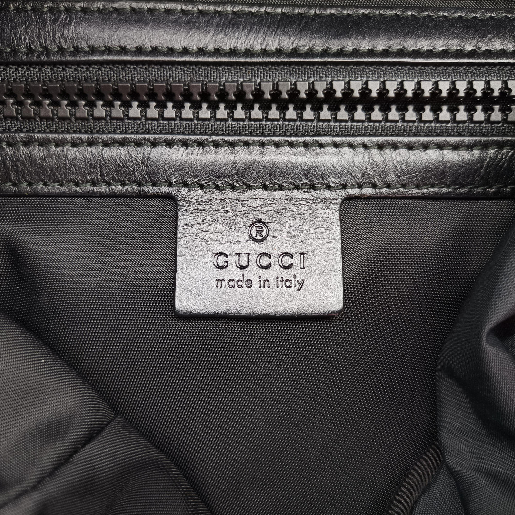 Pre-owned Gucci Techno Vintage Web L'Aveugle Par Amour Embroidered Red canvas 478327 backpack/rucksack | stylenewstar