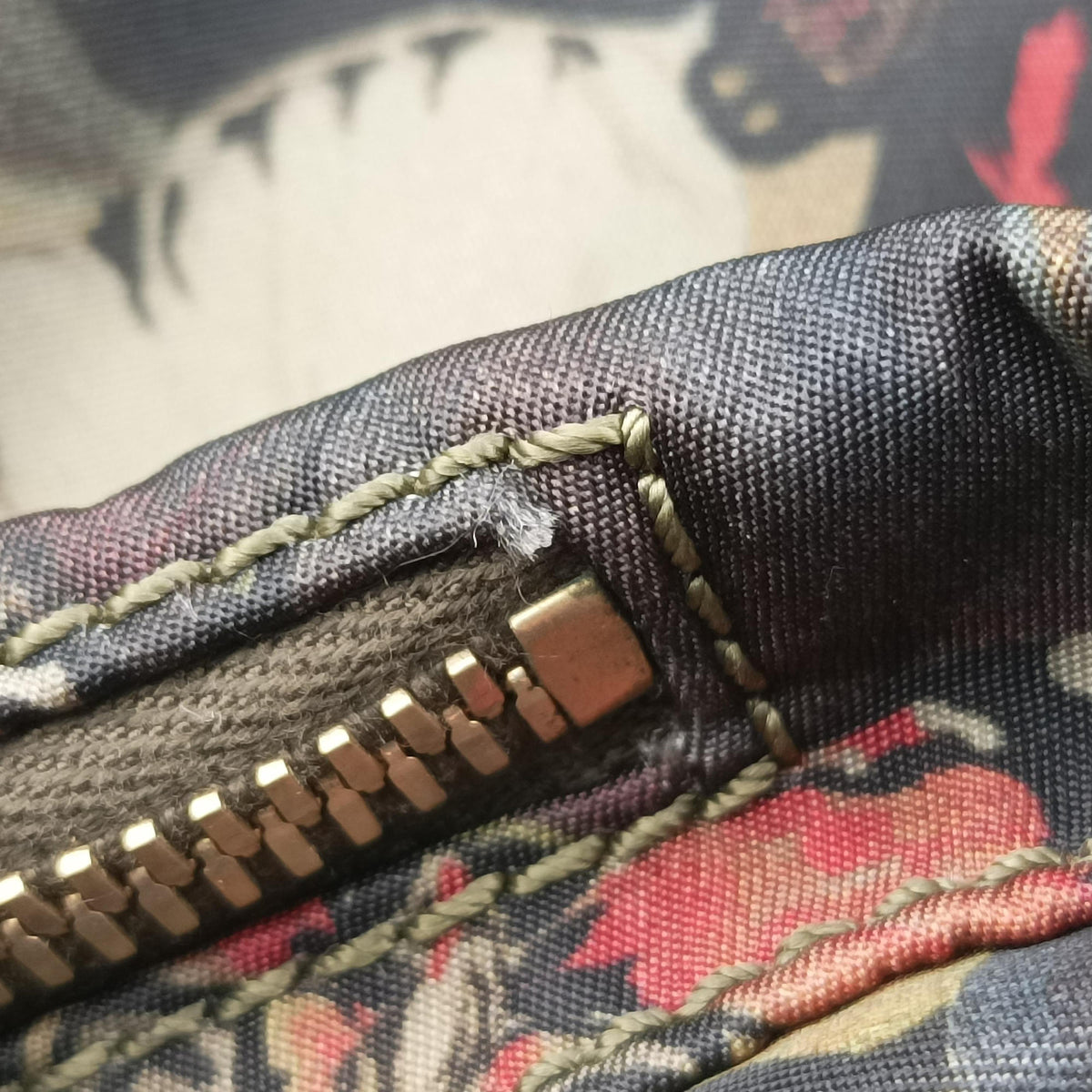 Pre-owned Valentino Rockstud Greenx Multicolor nylonx Leather  backpack/rucksack | stylenewstar