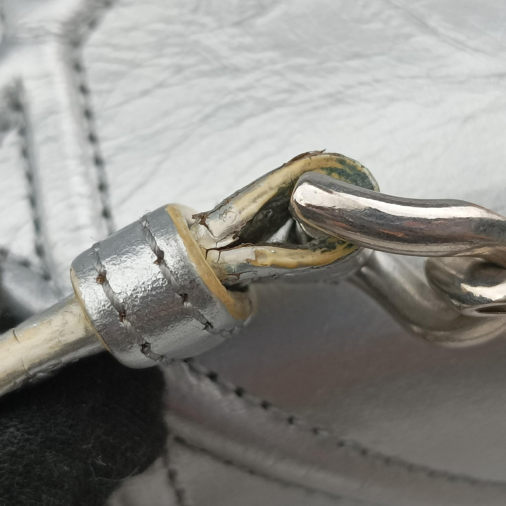 Secondhand Christian Dior Diorama Silver Leather  shoulderbag | stylenewstar