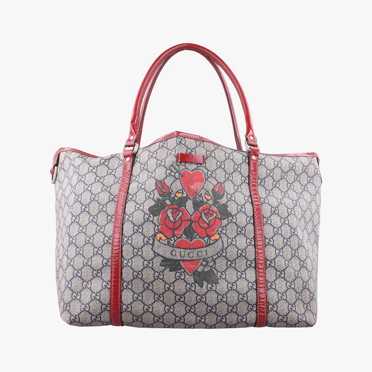 Pre-owned Gucci GG Plus GG Supreme Multicolour PVC coated canvas 197954 handbag | stylenewstar