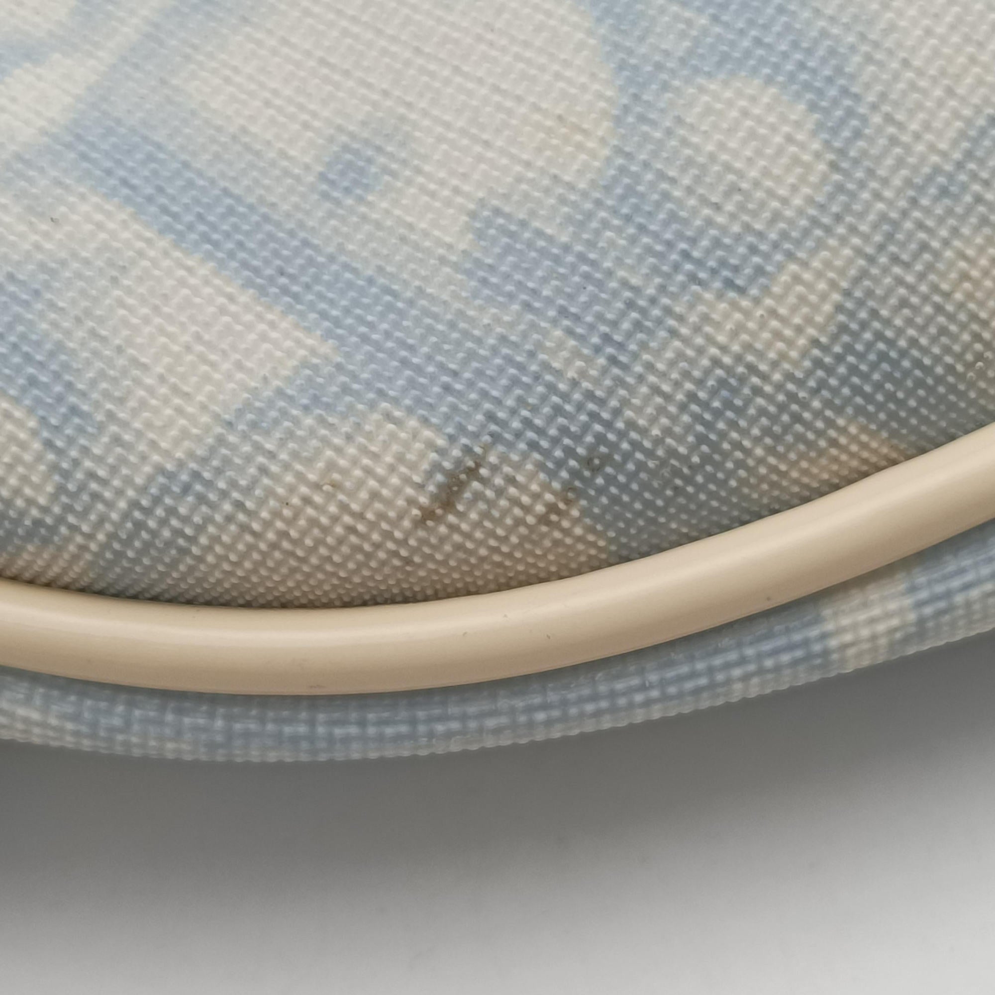 Pre-owned Christian Dior Saddle Blue Canvas and Leather  shoulderbag | stylenewstar