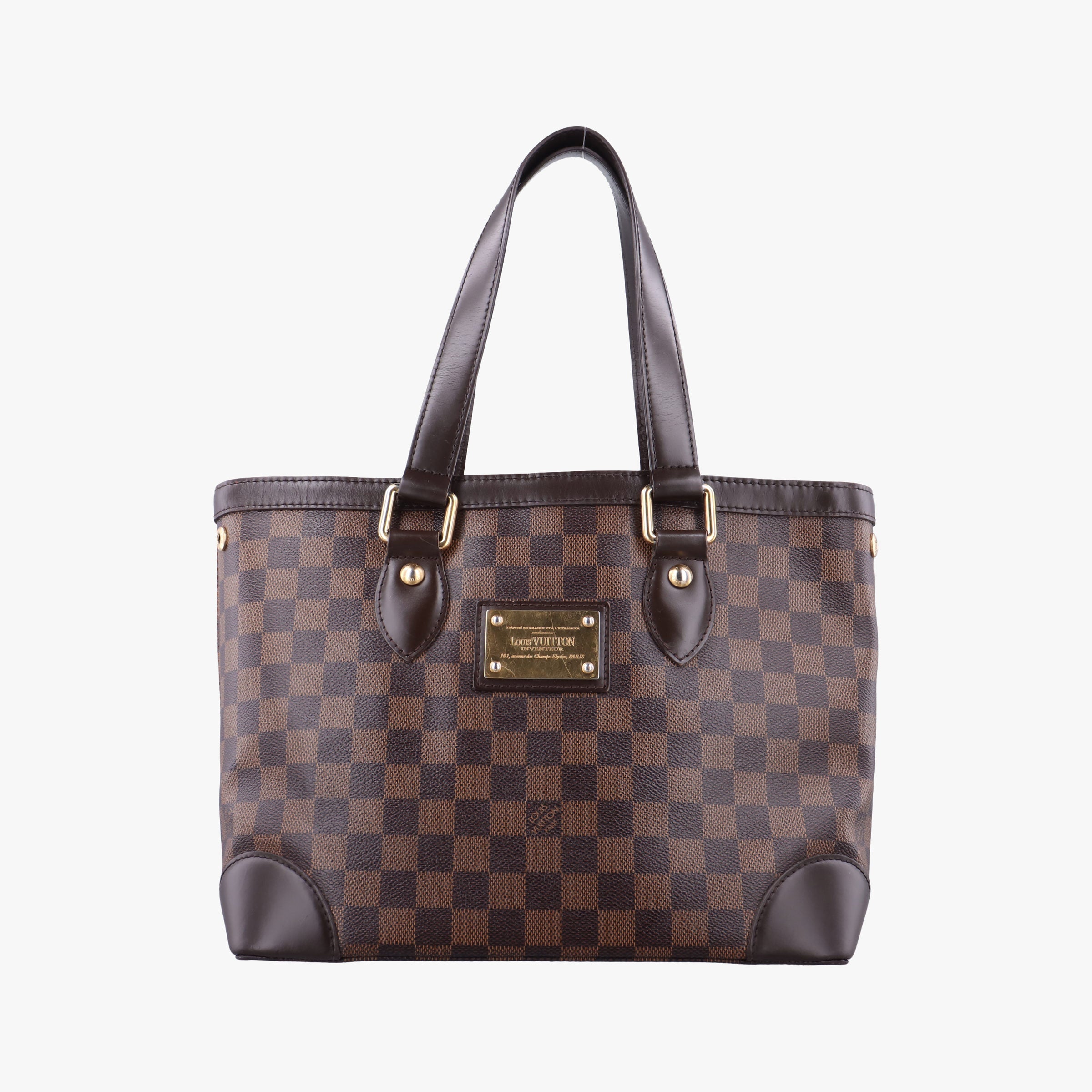Pre-owned Louis Vuitton HAMPSTEAD PM EBENE Damier Canvas N51205 shoulderbag | stylenewstar