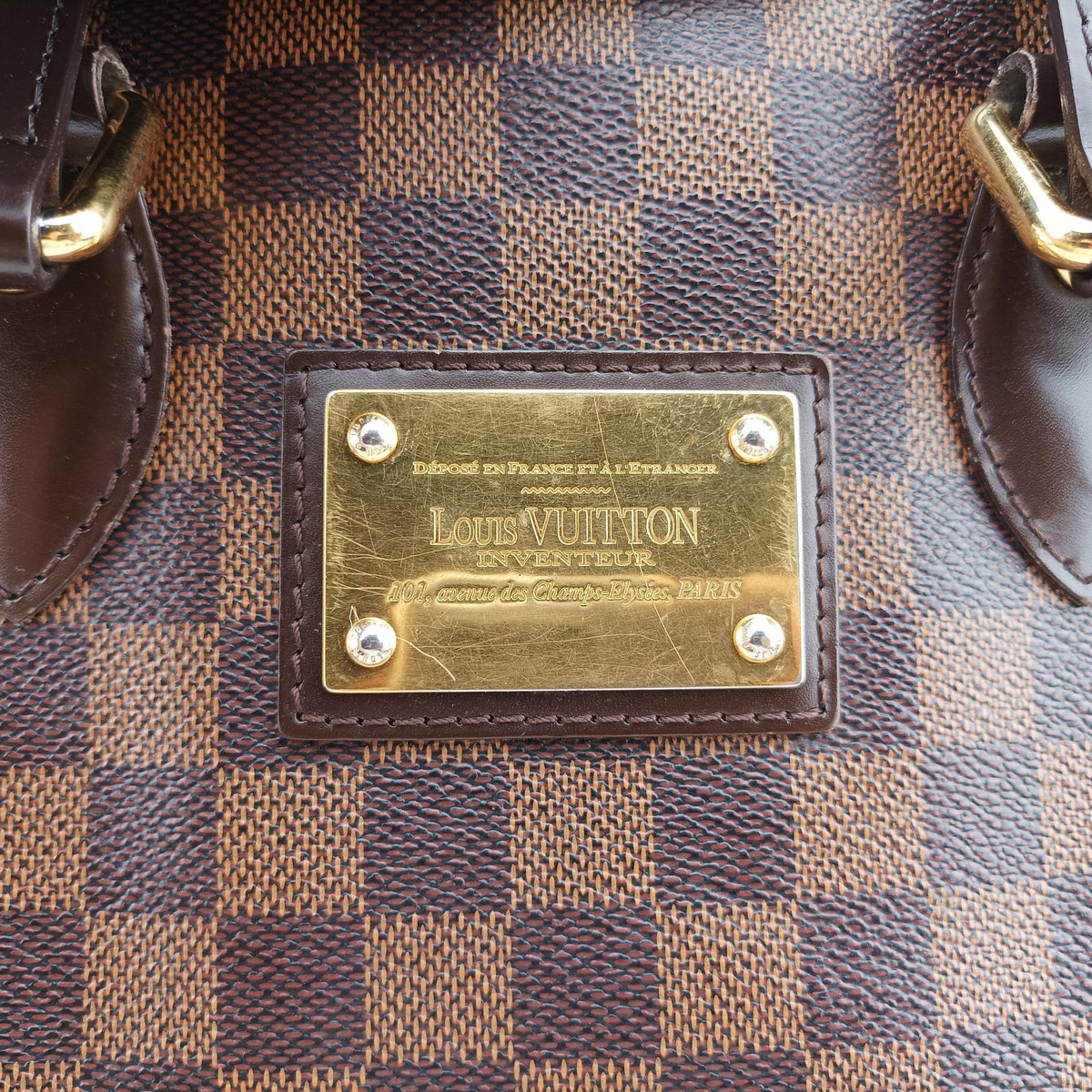 Pre-owned Louis Vuitton HAMPSTEAD PM EBENE Damier Canvas N51205 shoulderbag | stylenewstar