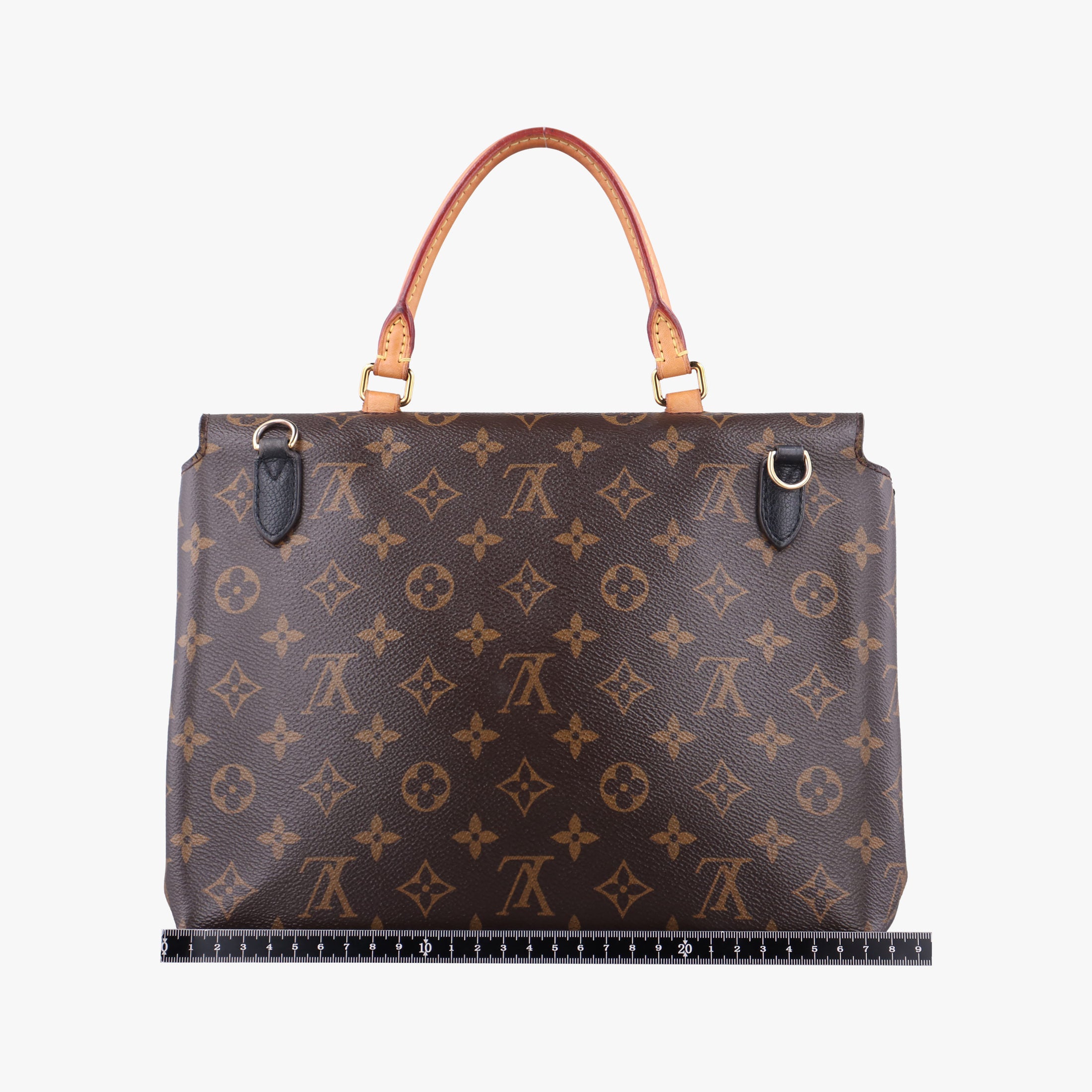 Pre-owned Louis Vuitton MARIGNAN brown×black Monogram Canvas×calf leather M44259 shoulderbag | stylenewstar