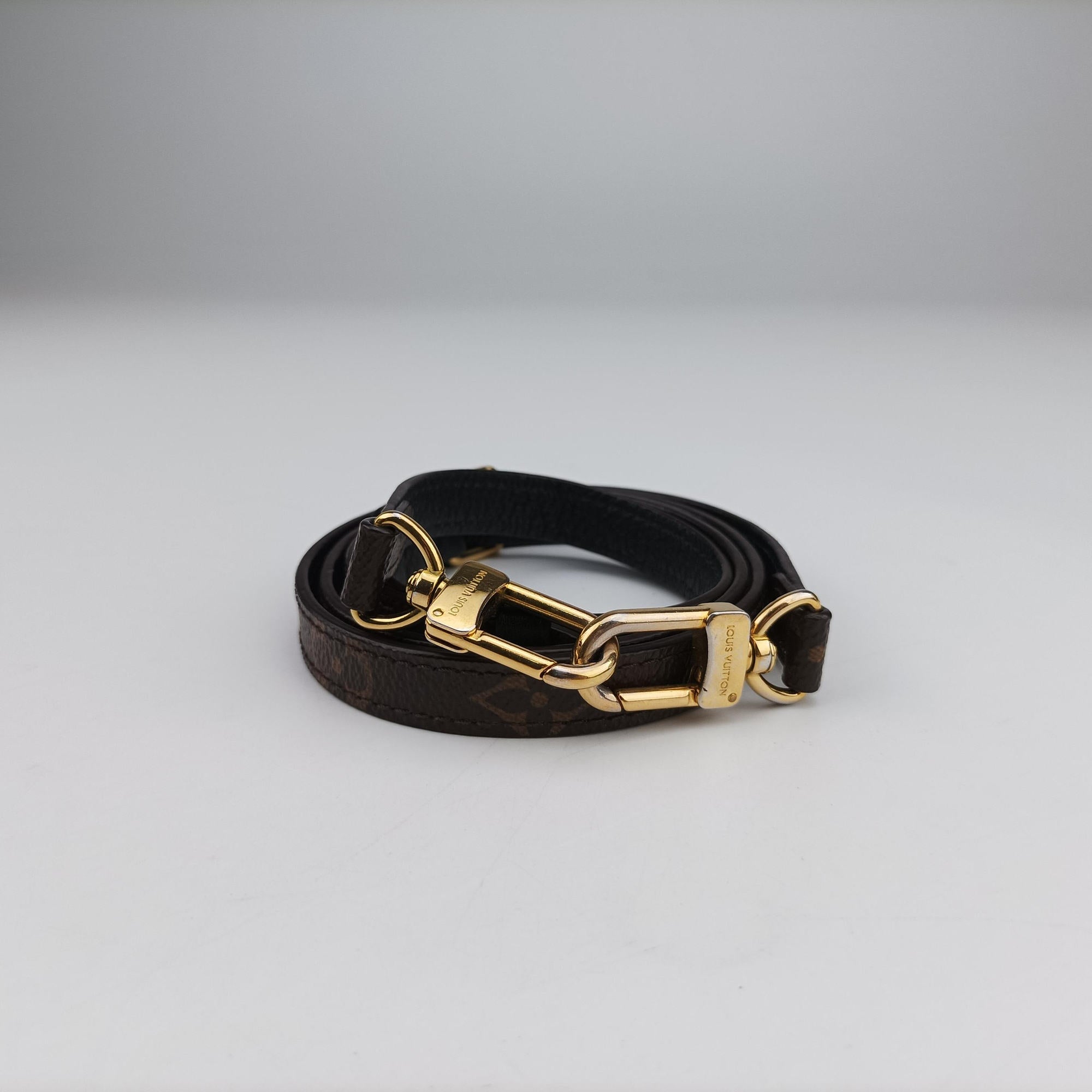 Pre-owned Louis Vuitton MARIGNAN brown×black Monogram Canvas×calf leather M44259 shoulderbag | stylenewstar