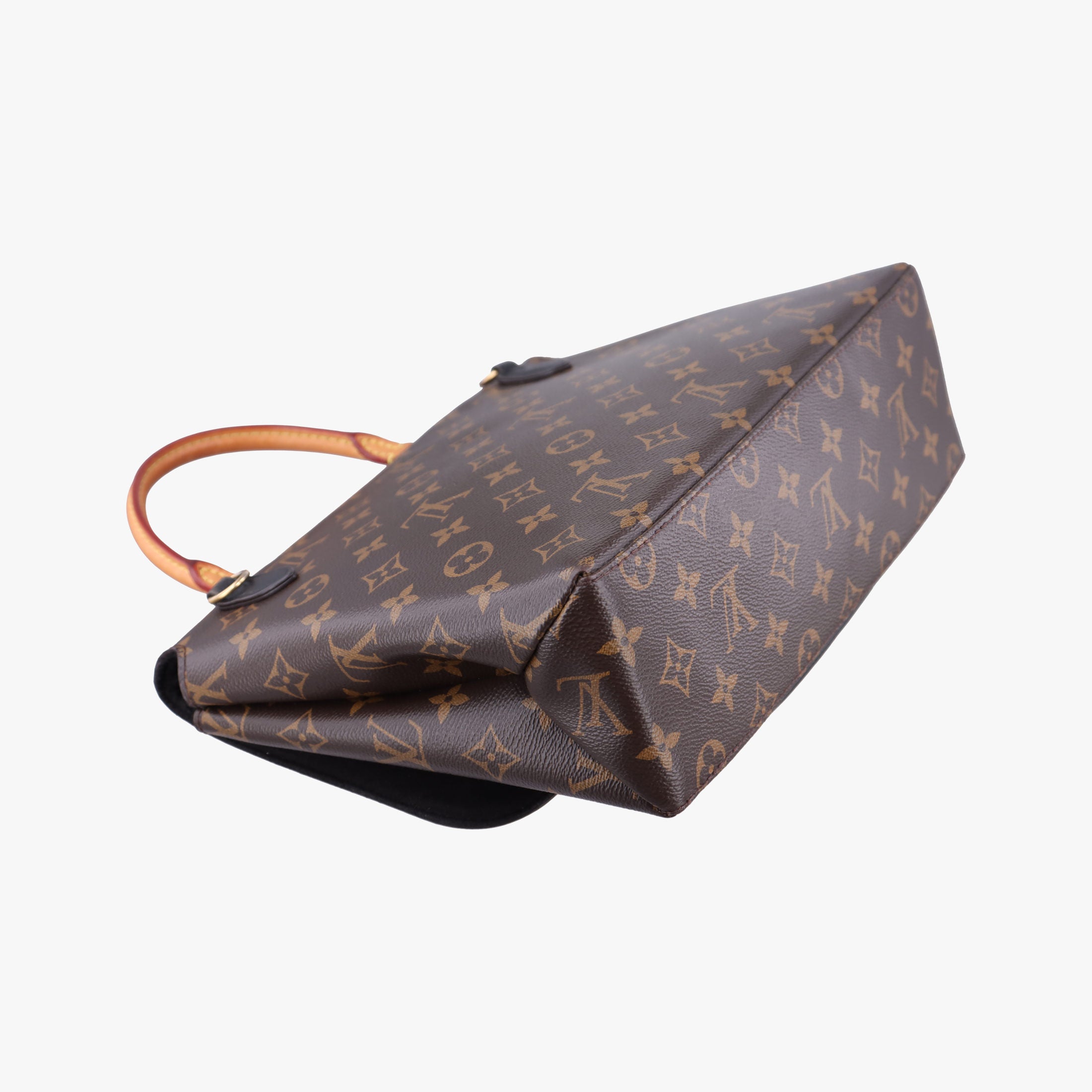 Pre-owned Louis Vuitton MARIGNAN brown×black Monogram Canvas×calf leather M44259 shoulderbag | stylenewstar