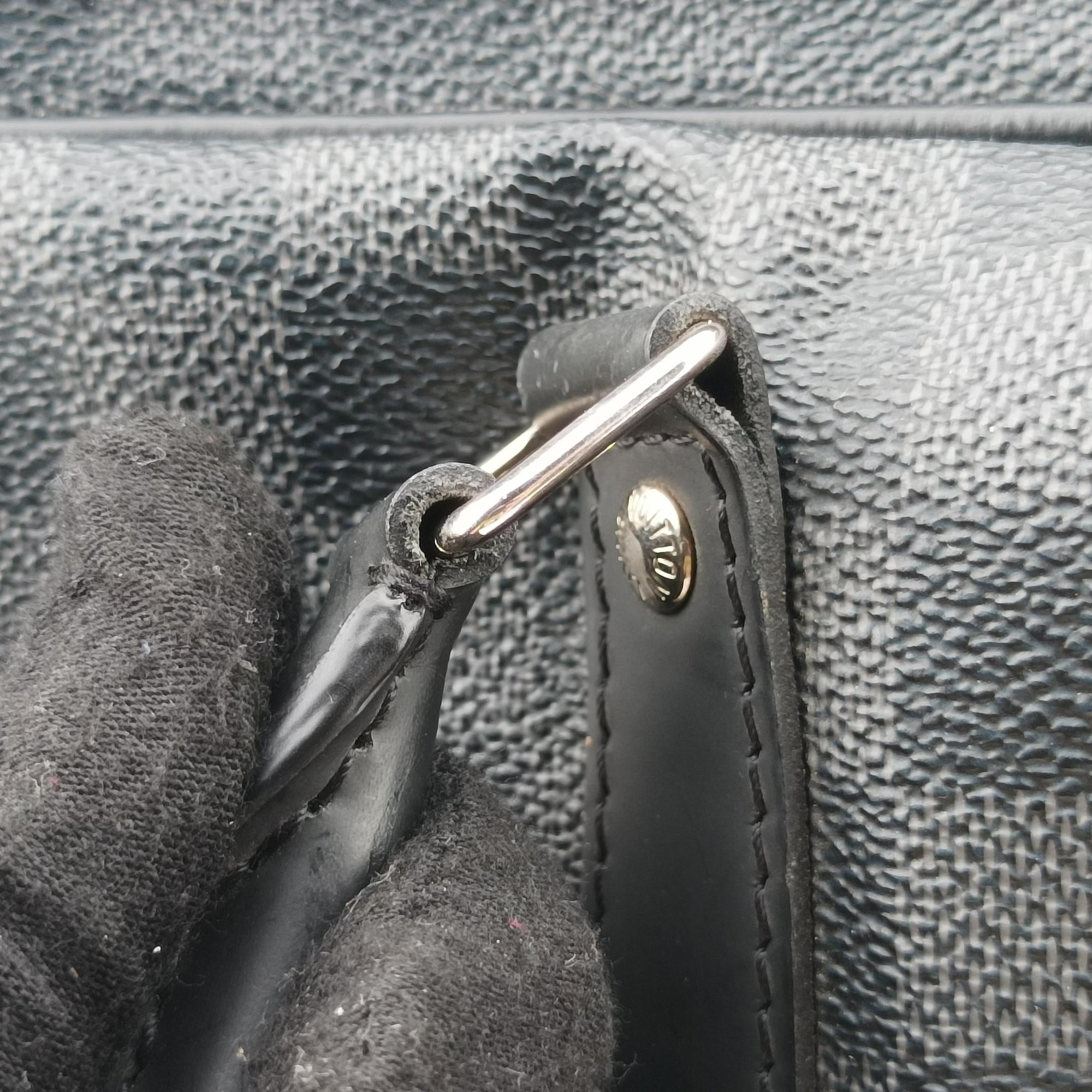Vintage Louis Vuitton Porte Documents Voyage PM Noir Damier Graphite N41478 handbag | stylenewstar