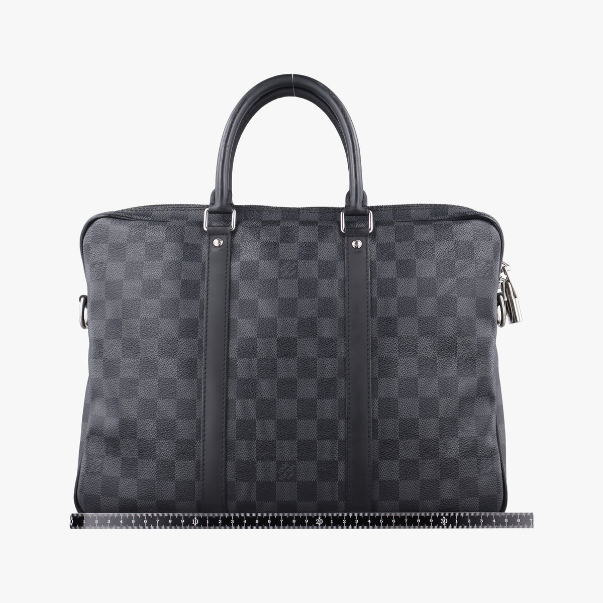 Vintage Louis Vuitton Porte Documents Voyage PM Noir Damier Graphite N41478 handbag | stylenewstar