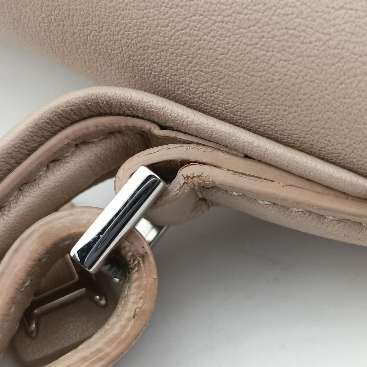 Vintage Delvaux Tampete Beige Leather  shoulderbag | stylenewstar
