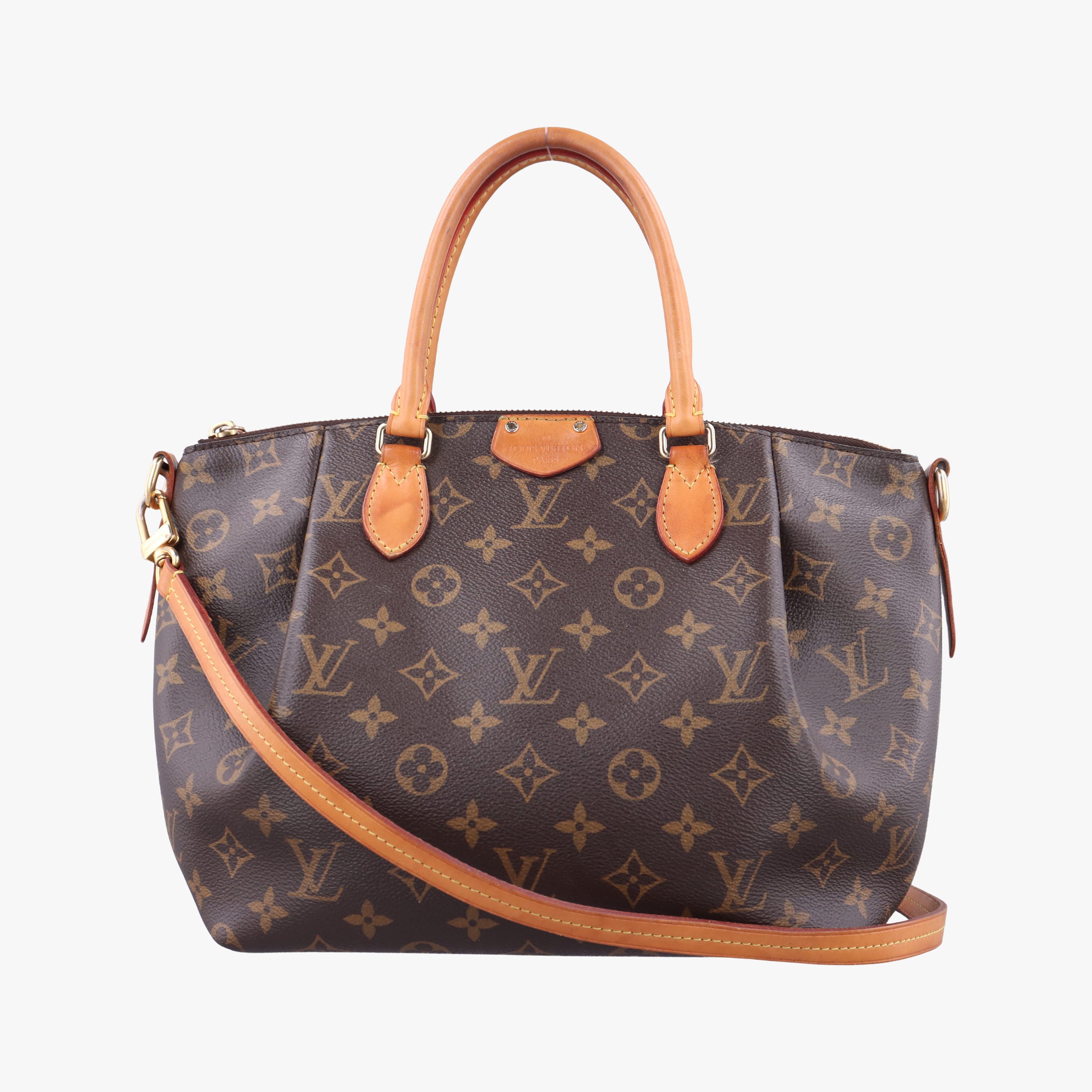 Pre-owned Louis Vuitton TURENNE MM Brown Monogram Canvas M48814 shoulderbag | stylenewstar