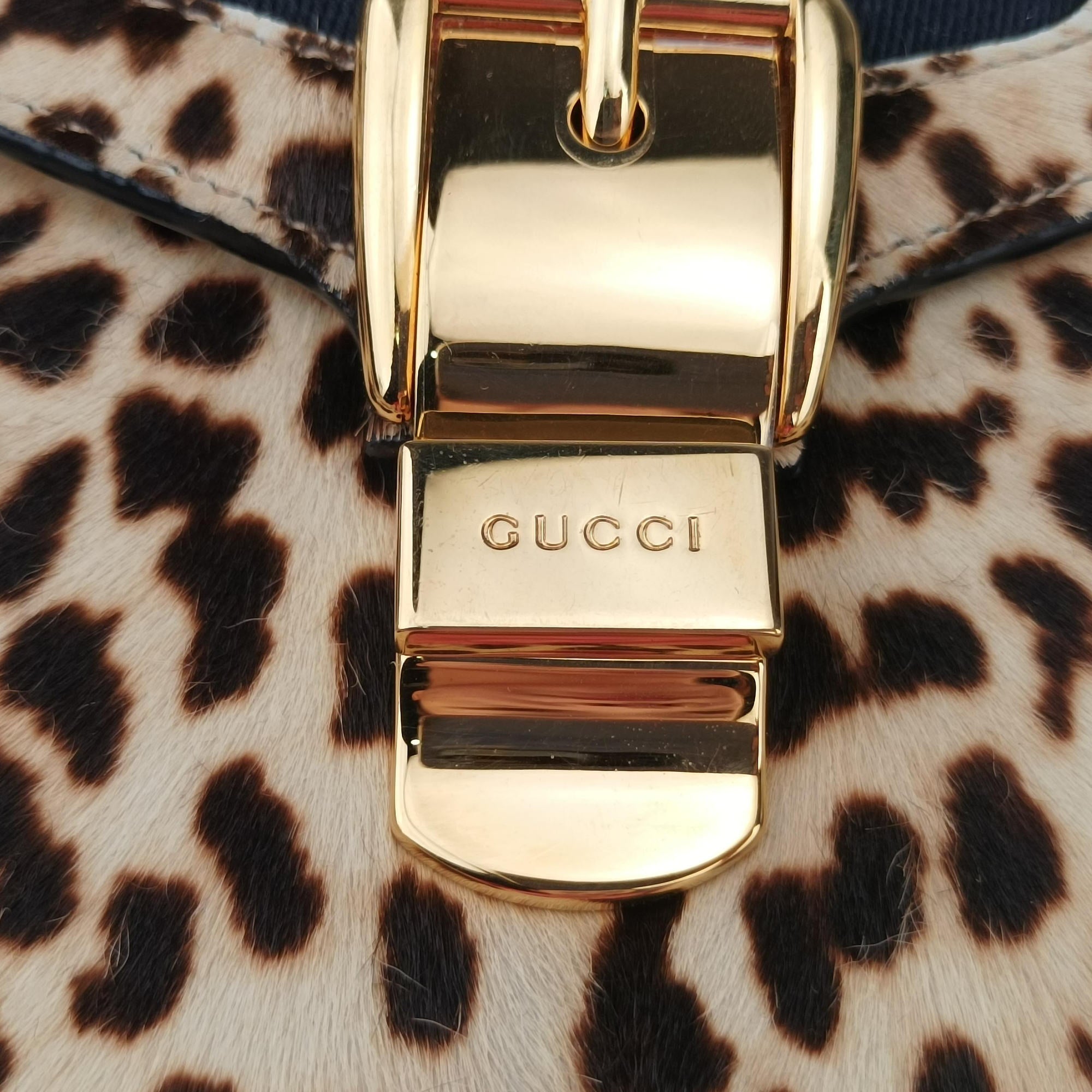 Secondhand Gucci Sylvie Multicolour ponyhair 470270 shoulderbag | stylenewstar