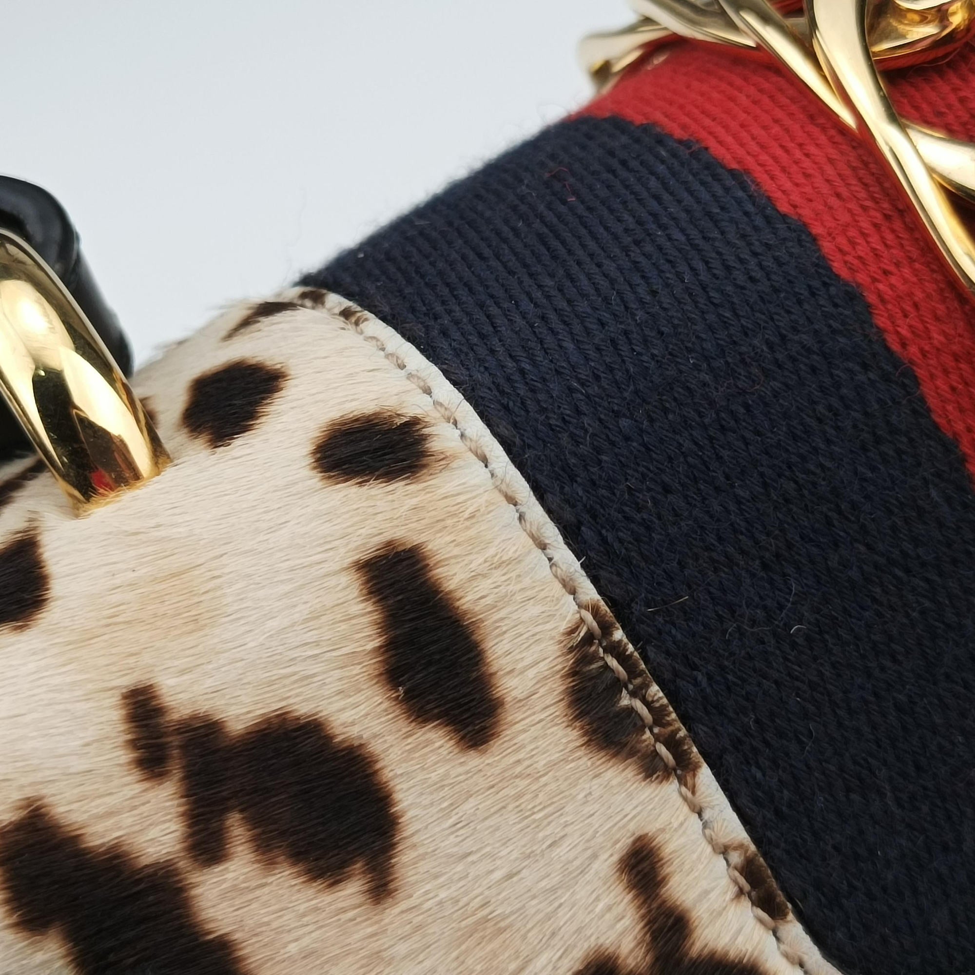 Secondhand Gucci Sylvie Multicolour ponyhair 470270 shoulderbag | stylenewstar