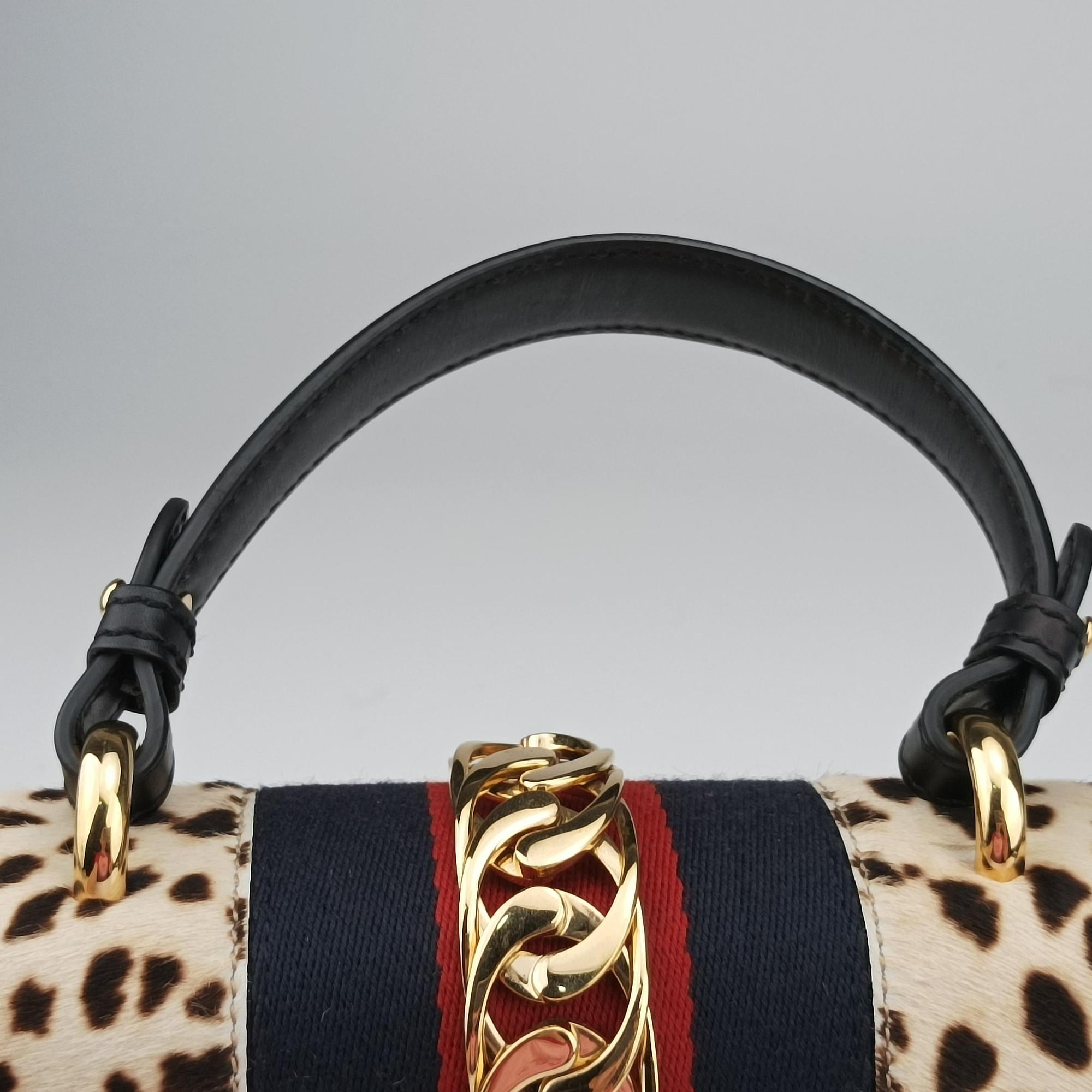 Secondhand Gucci Sylvie Multicolour ponyhair 470270 shoulderbag | stylenewstar