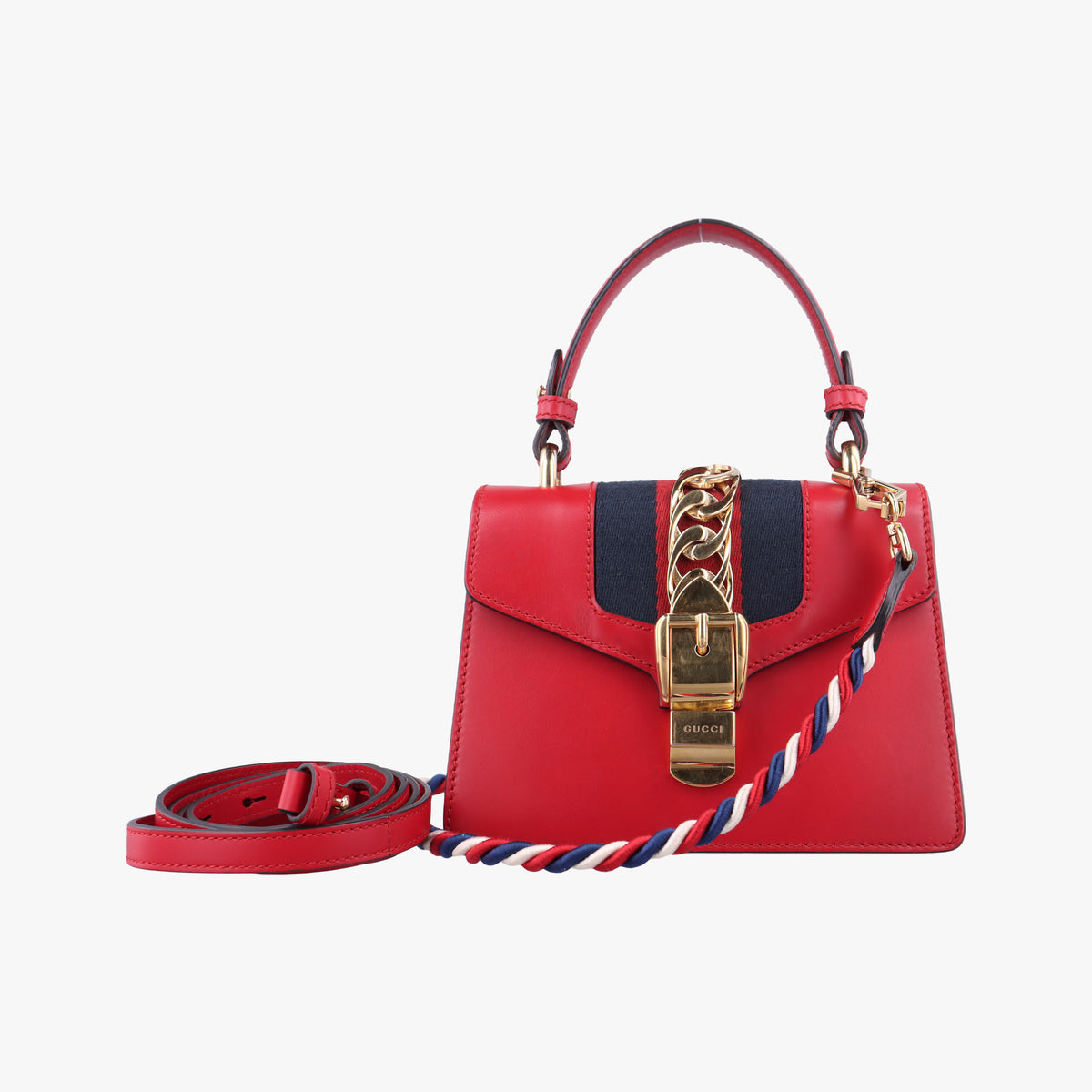 Secondhand Gucci Sylvie Red Leather 470270 shoulderbag | stylenewstar