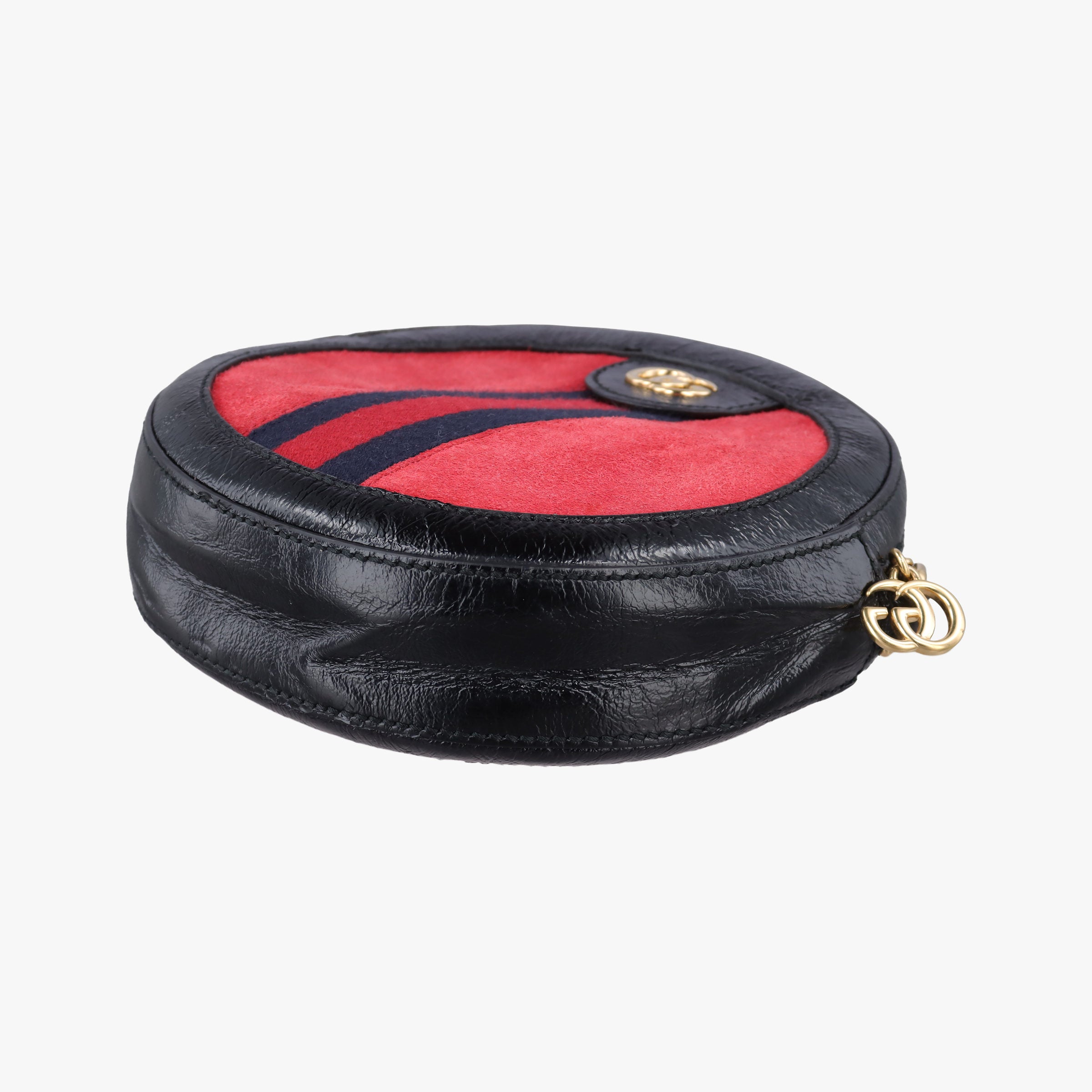 Secondhand Gucci Ophidia Red×black Suede×Patent 550618 shoulderbag | stylenewstar