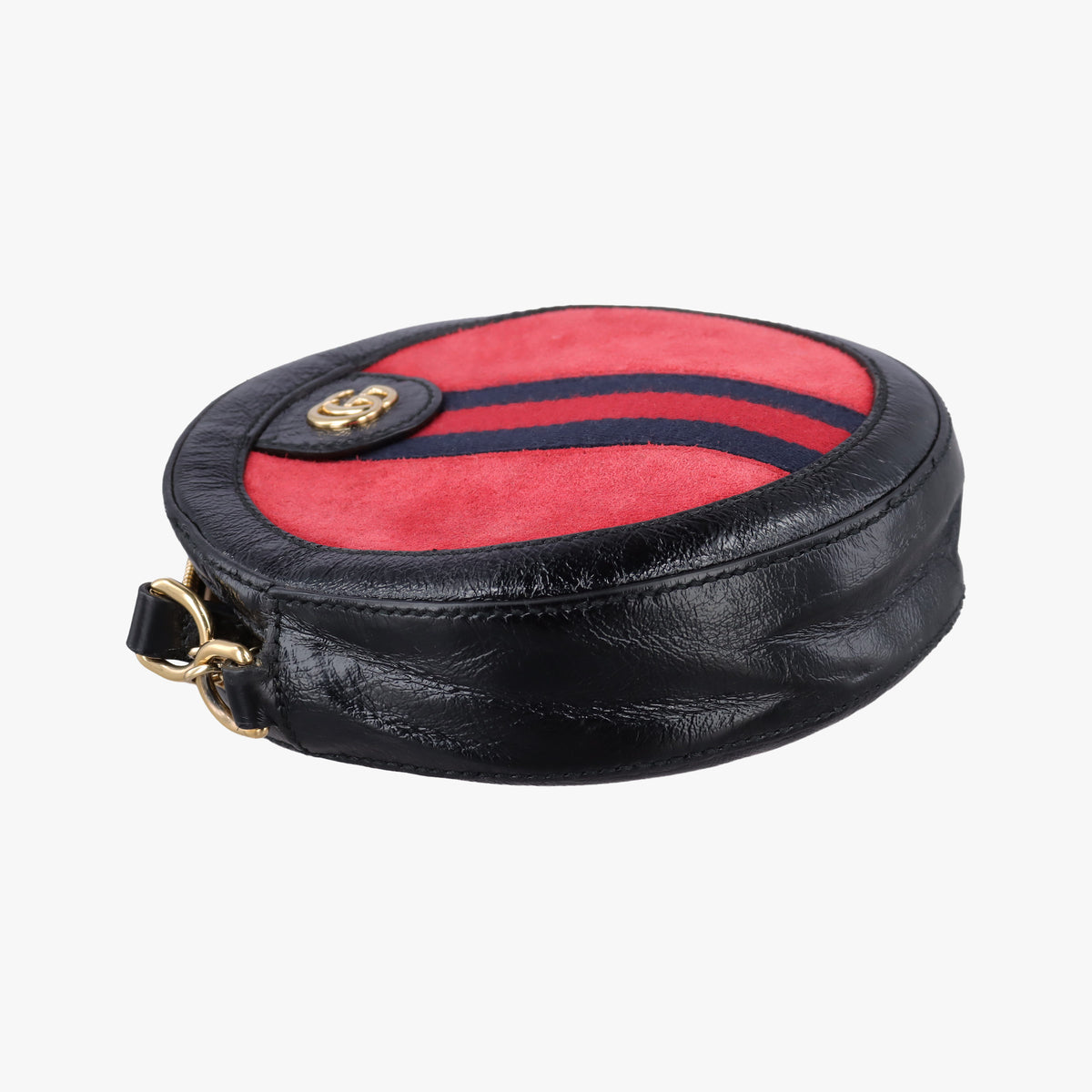 Secondhand Gucci Ophidia Red×black Suede×Patent 550618 shoulderbag | stylenewstar