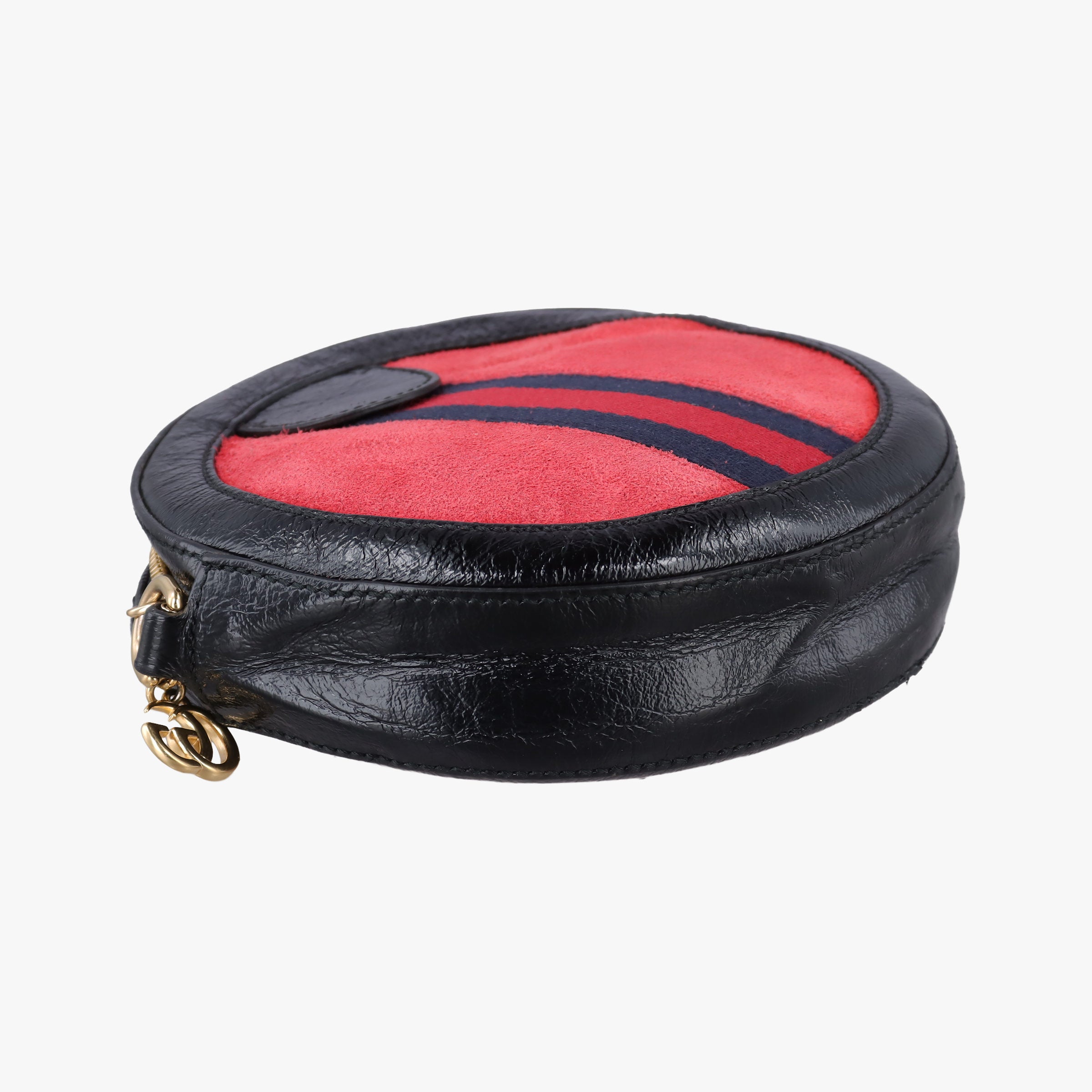 Secondhand Gucci Ophidia Red×black Suede×Patent 550618 shoulderbag | stylenewstar
