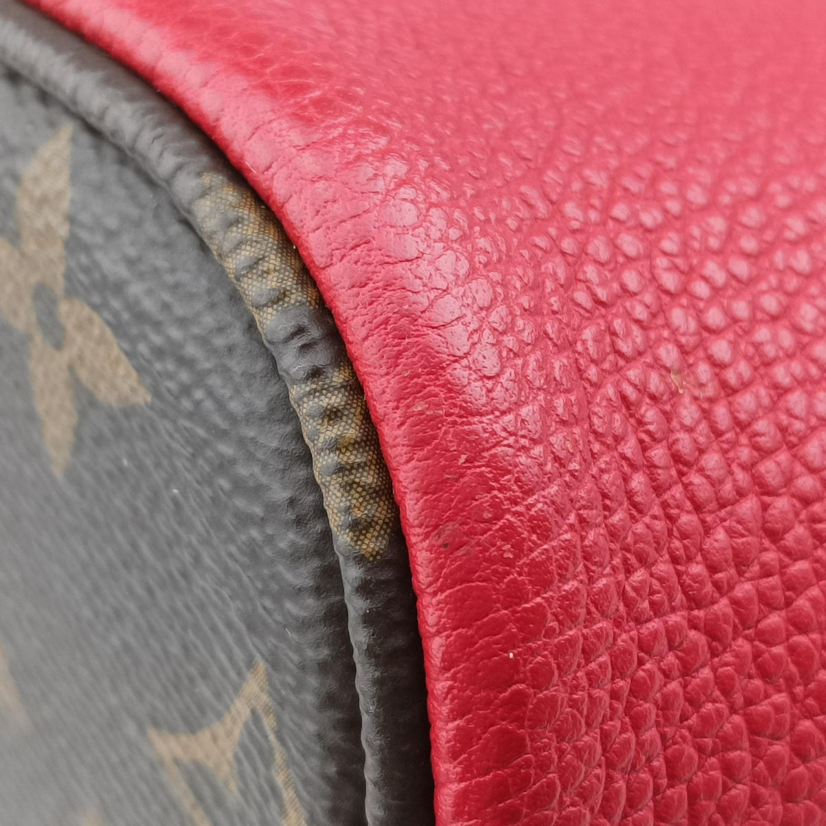 Pre-owned Louis Vuitton FLANDRIN Brown×CERISE Monogram Canvas×calf leather M41596 handbag | stylenewstar