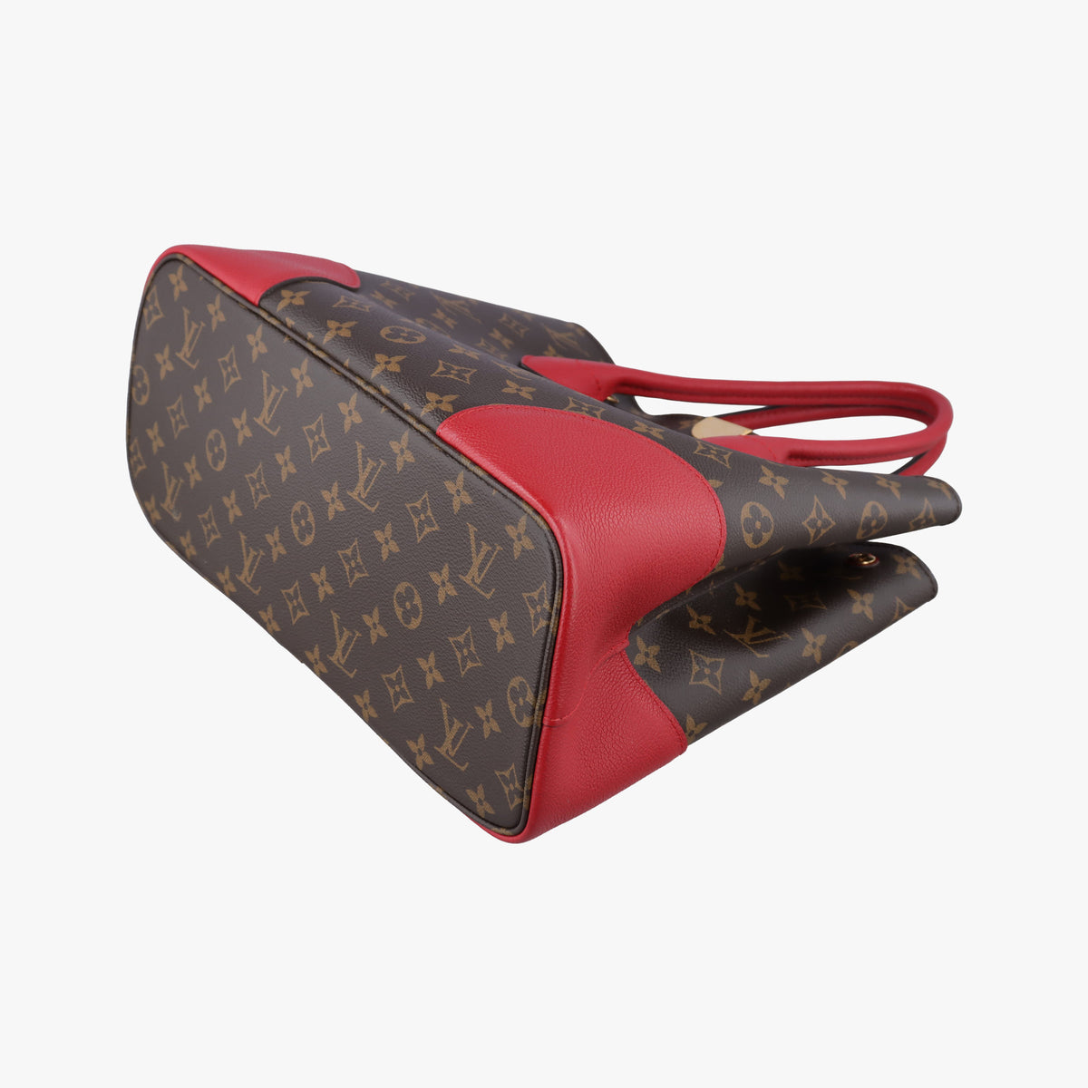 Pre-owned Louis Vuitton FLANDRIN Brown×CERISE Monogram Canvas×calf leather M41596 handbag | stylenewstar