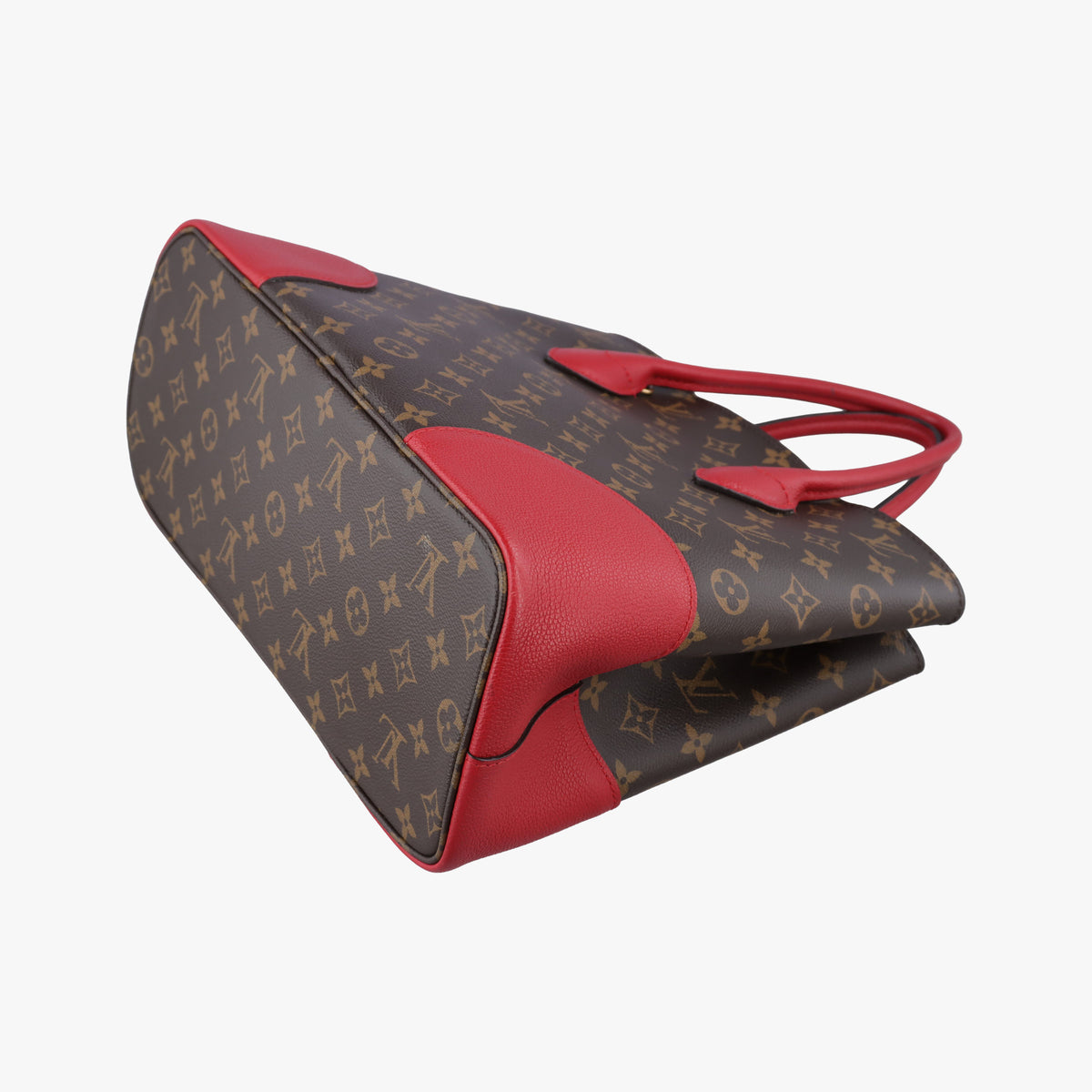 Pre-owned Louis Vuitton FLANDRIN Brown×CERISE Monogram Canvas×calf leather M41596 handbag | stylenewstar