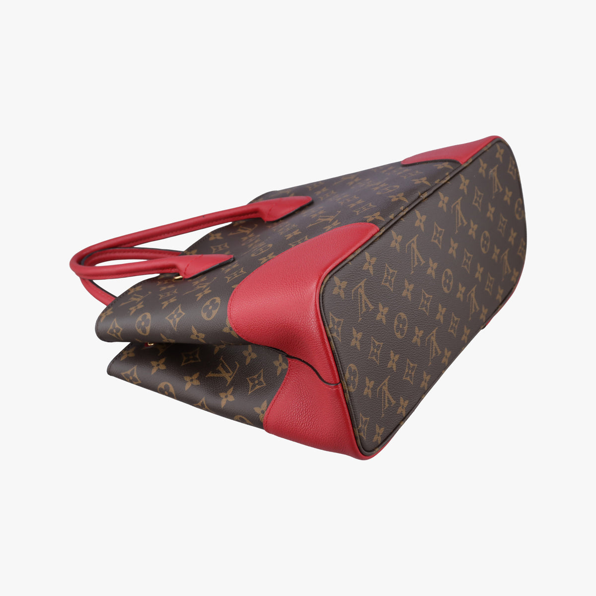 Pre-owned Louis Vuitton FLANDRIN Brown×CERISE Monogram Canvas×calf leather M41596 handbag | stylenewstar