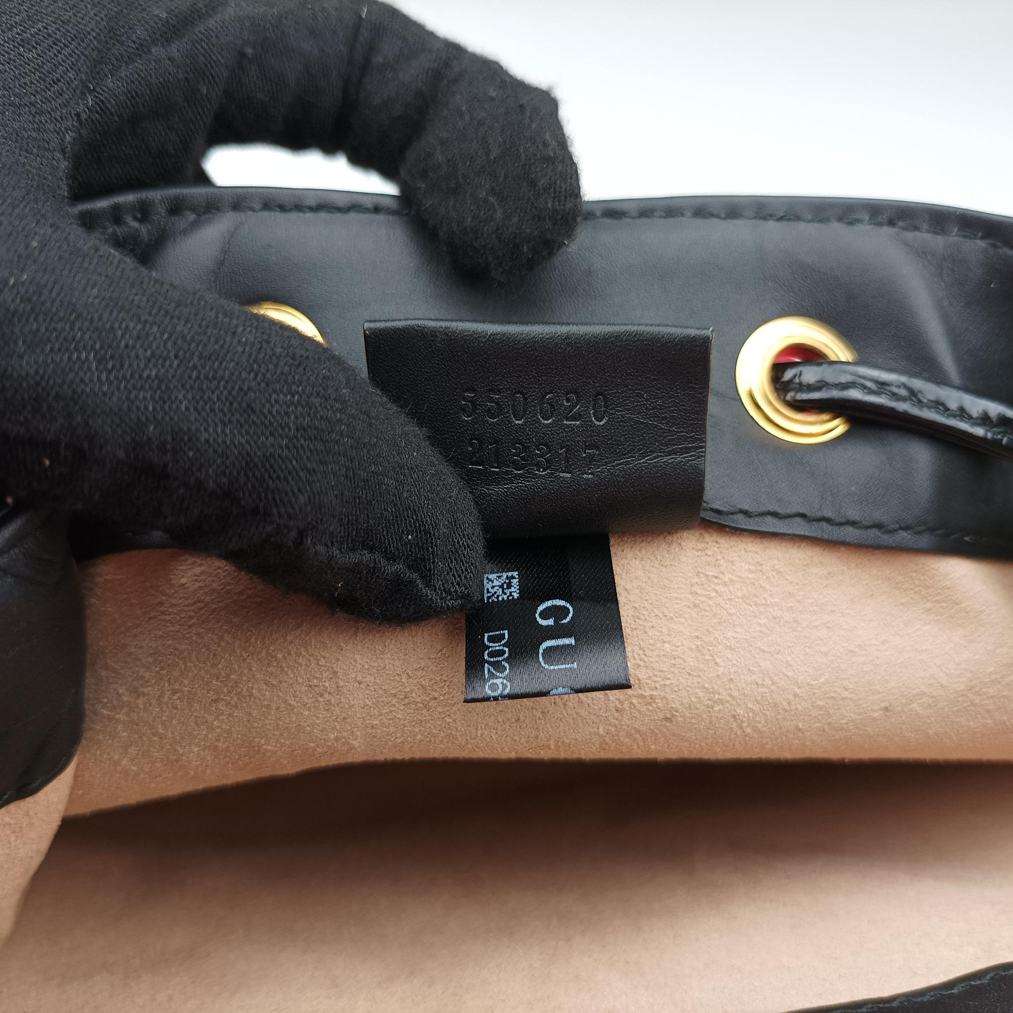 Vintage Gucci Ophidia Red×black Suede×Patent 550620 shoulderbag | stylenewstar