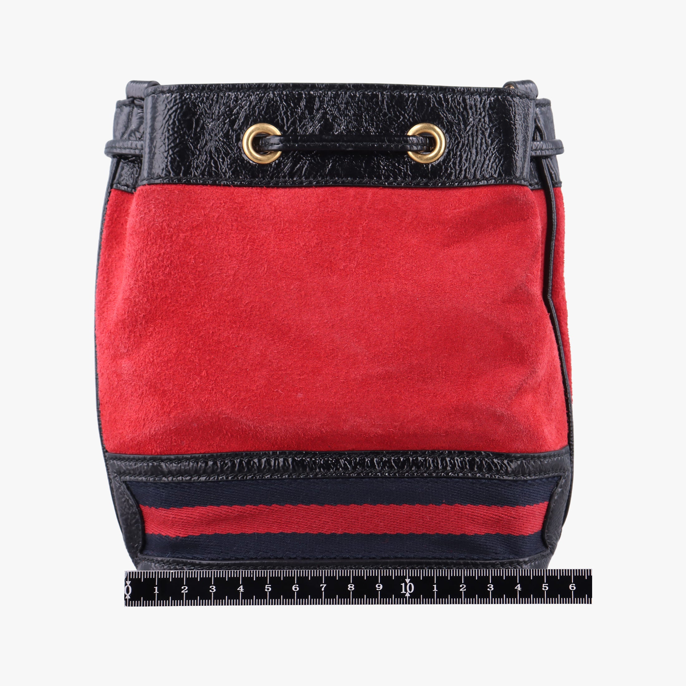 Vintage Gucci Ophidia Red×black Suede×Patent 550620 shoulderbag | stylenewstar