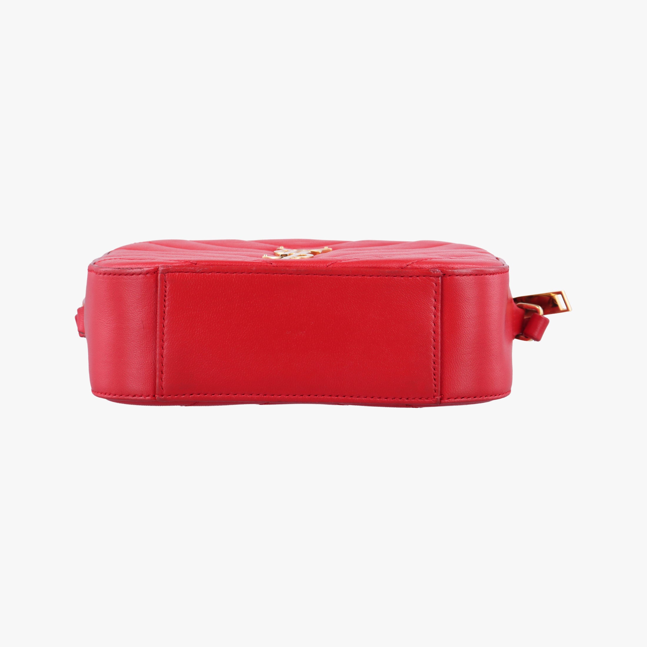 Pre-owned Yves Saint Laurent LOU camera Red Leather 395793 shoulderbag | stylenewstar