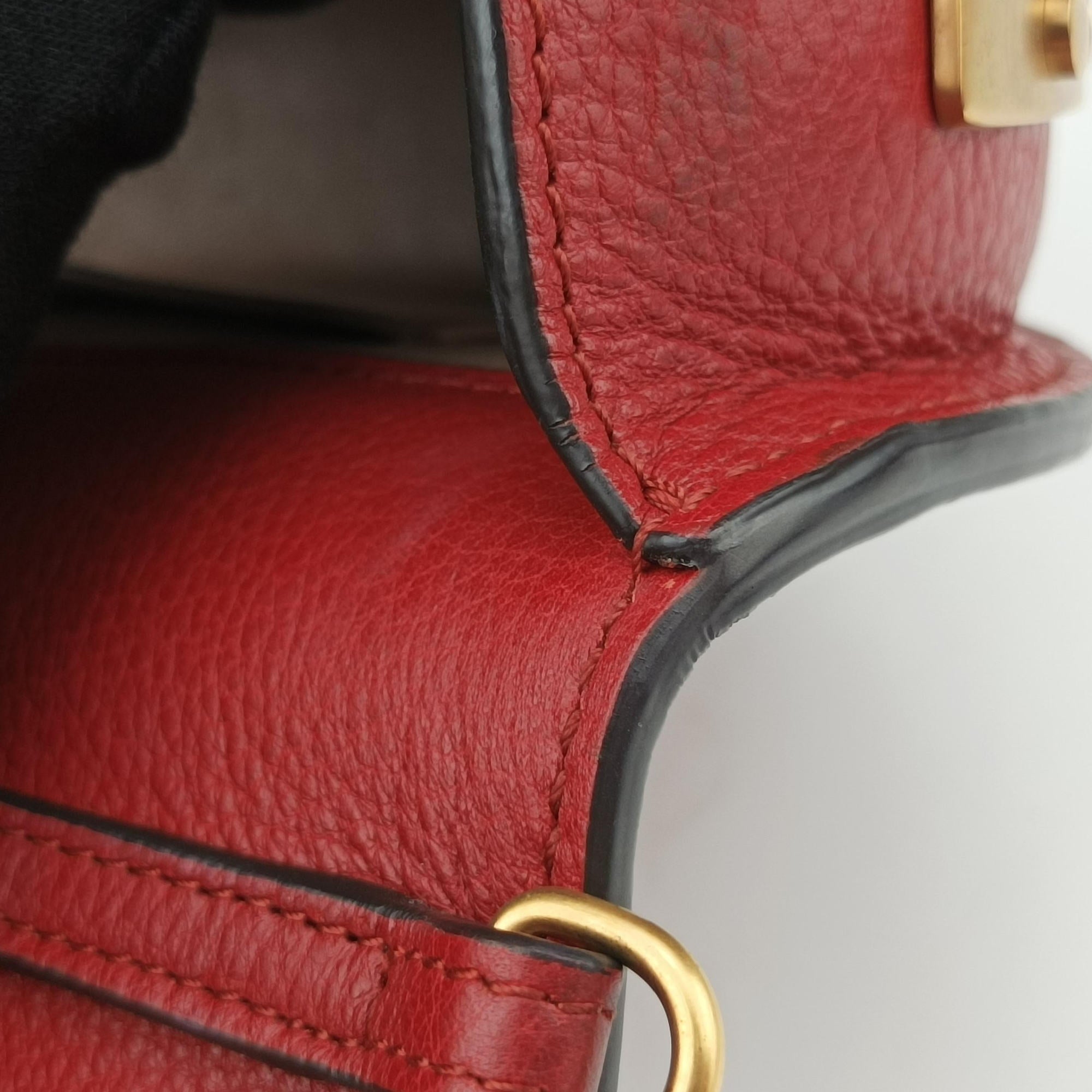 Pre-owned Chloe Nile Minaudiere Red Leather  handbag | stylenewstar