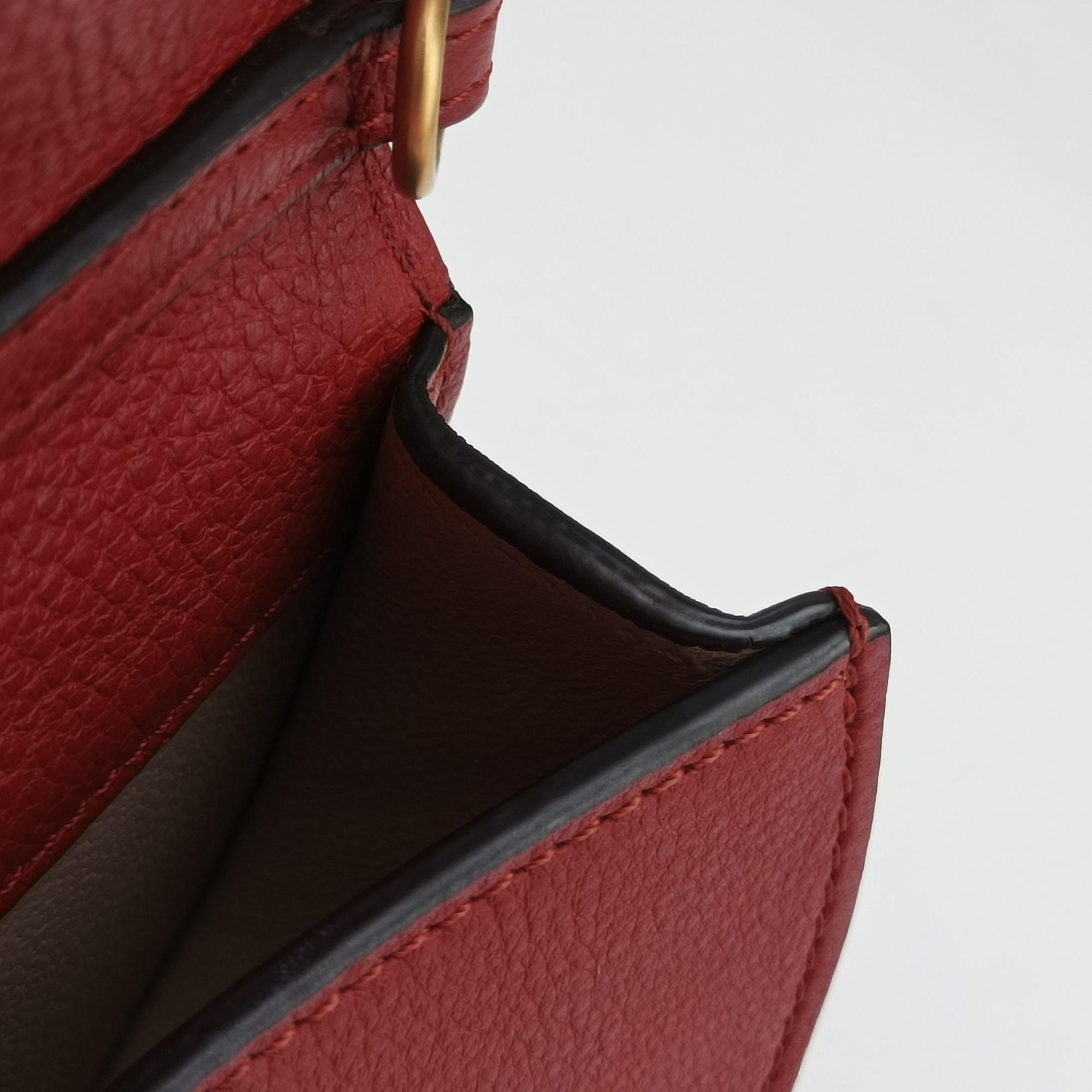 Pre-owned Chloe Nile Minaudiere Red Leather  handbag | stylenewstar
