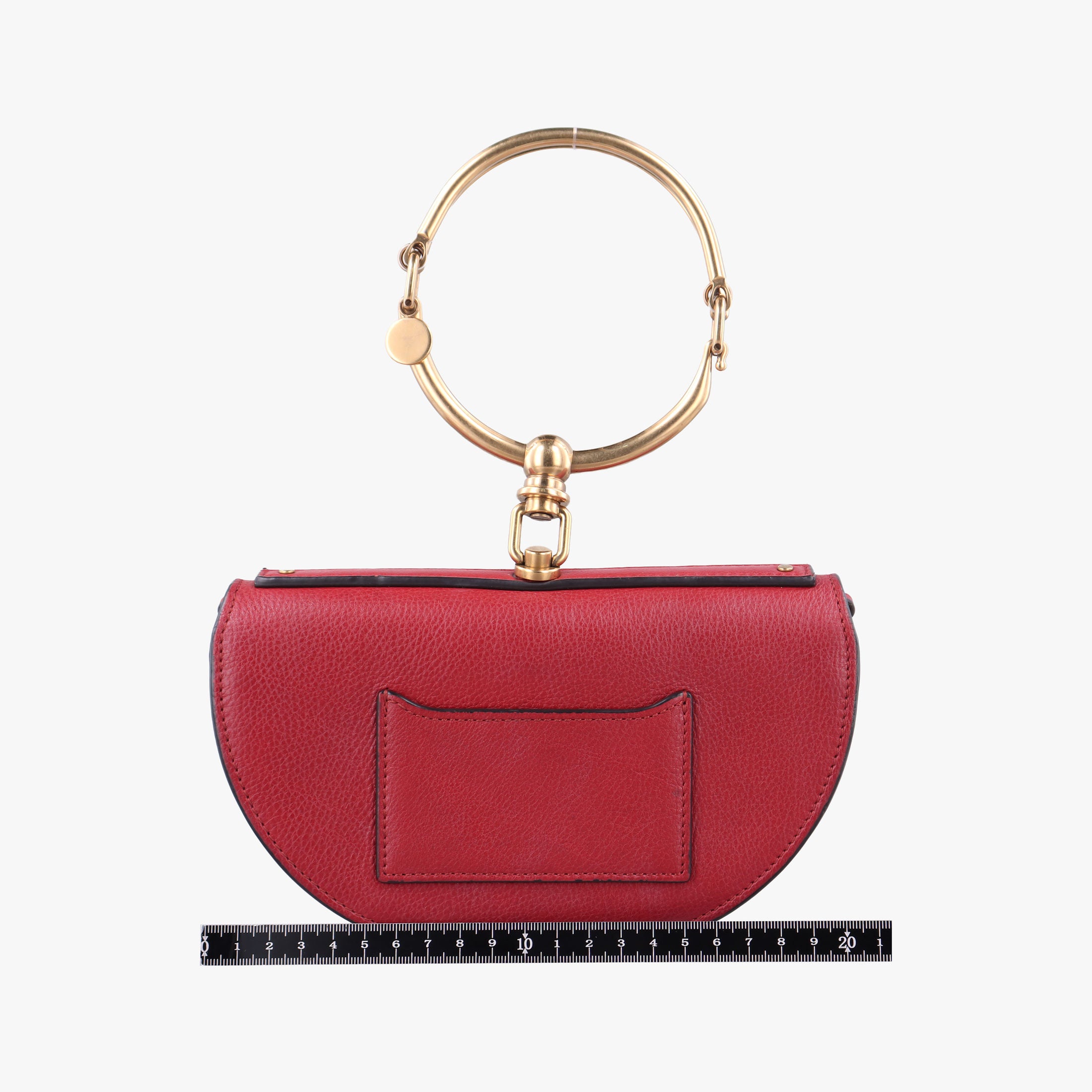 Pre-owned Chloe Nile Minaudiere Red Leather  handbag | stylenewstar