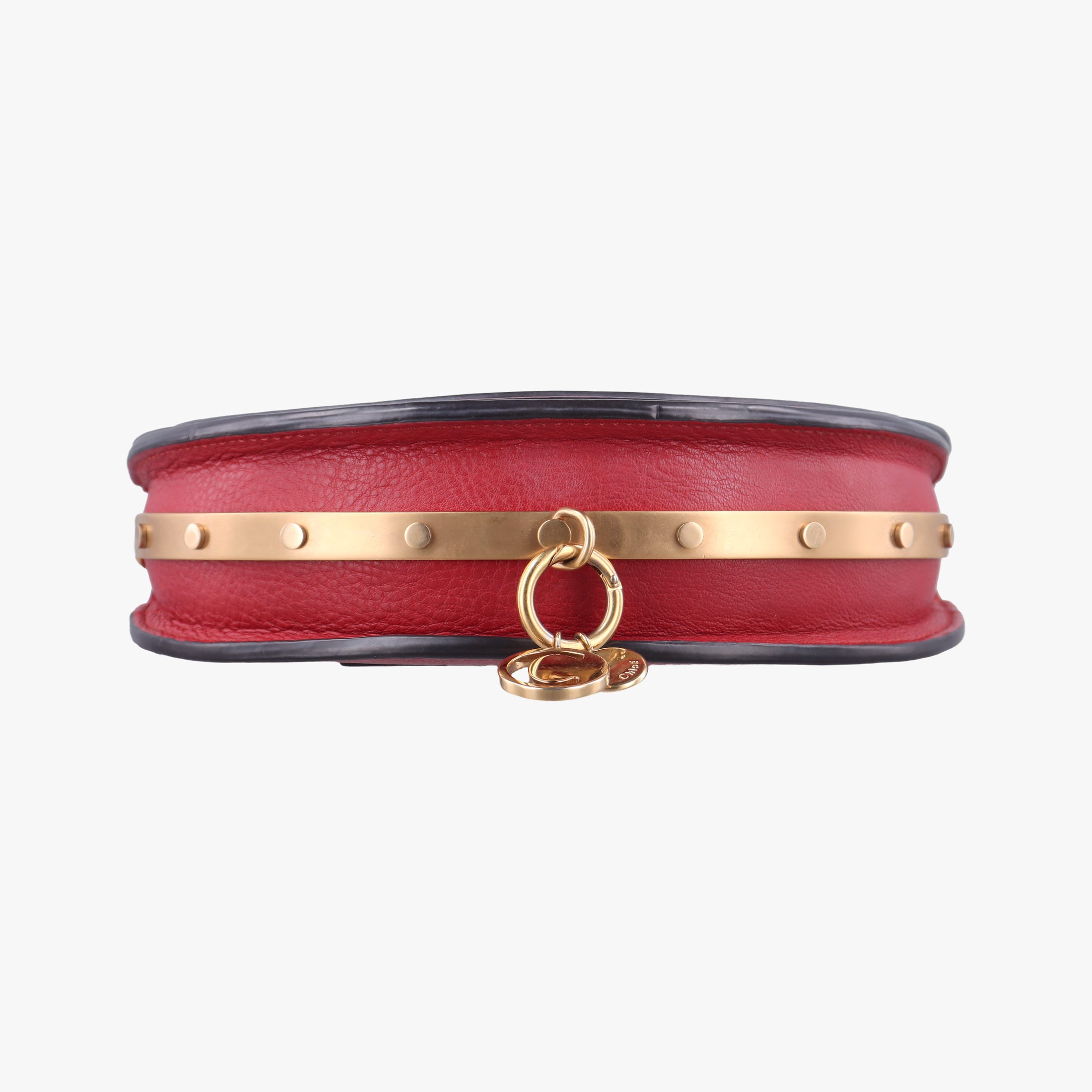 Pre-owned Chloe Nile Minaudiere Red Leather  handbag | stylenewstar