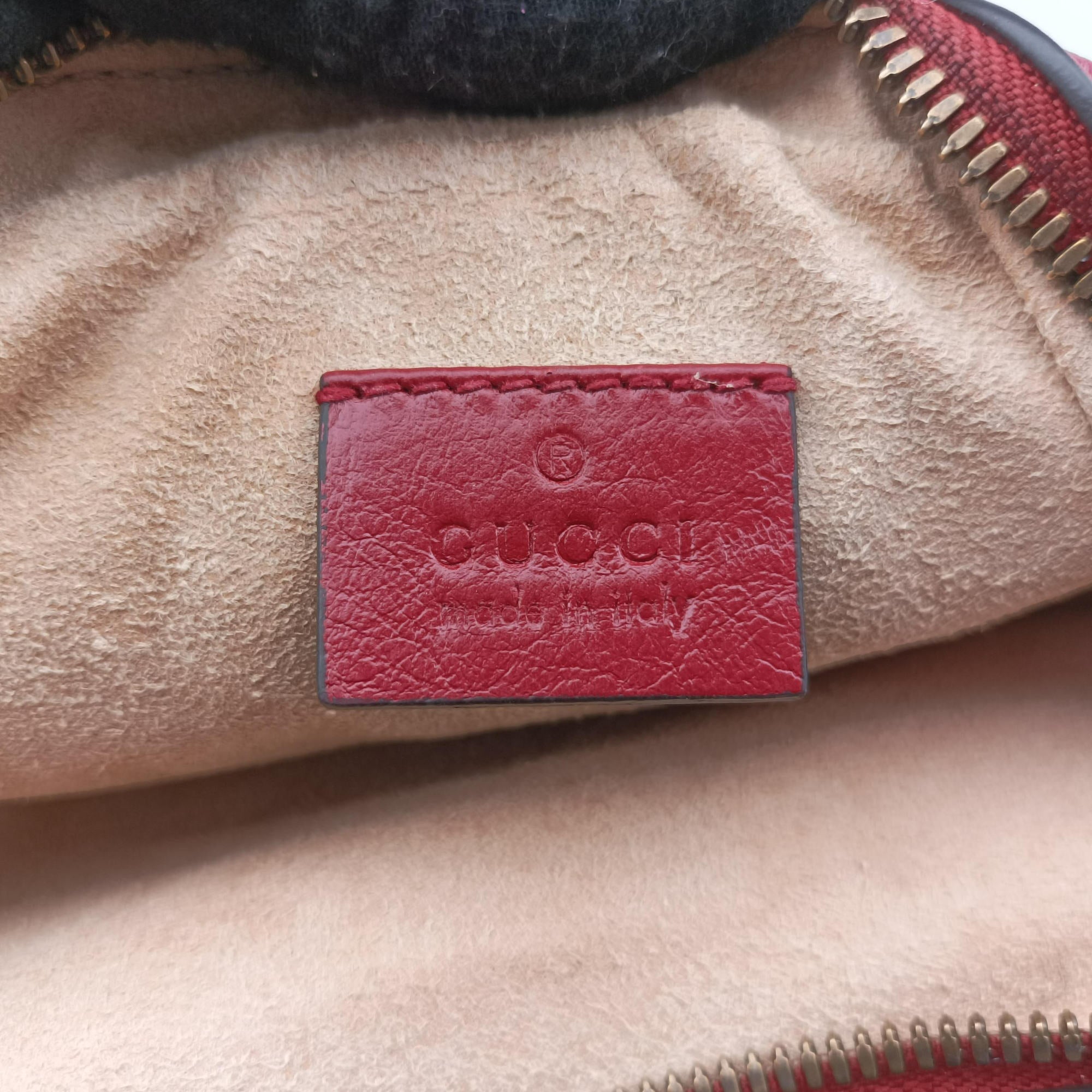 Secondhand Gucci GG Marmont Red Leather 550155 shoulderbag | stylenewstar