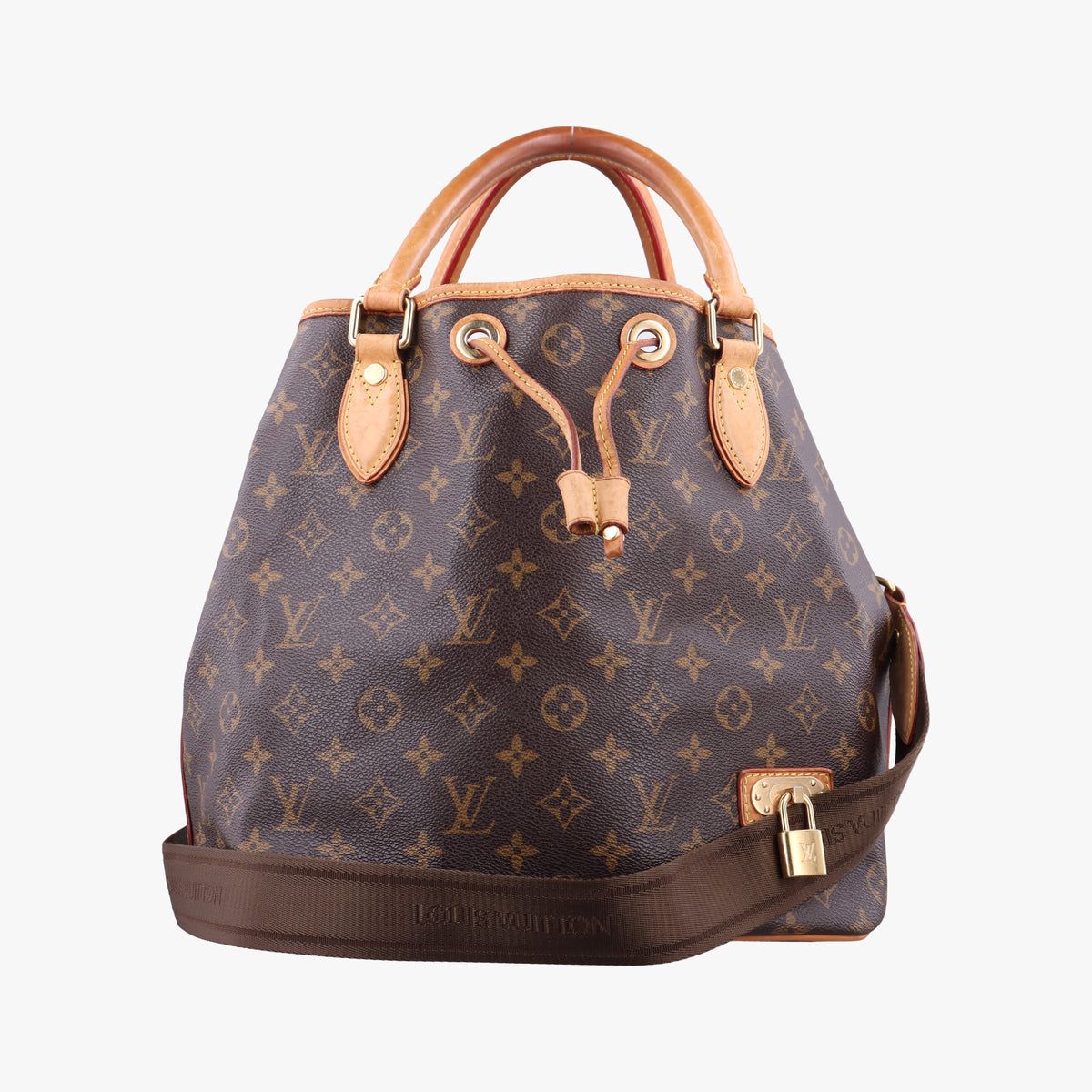Pre-owned Louis Vuitton Neo Brown×Beige Monogram Canvas M40372 shoulderbag | stylenewstar