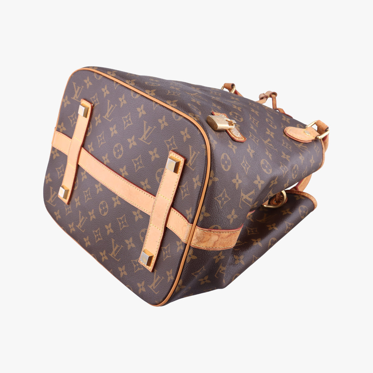 Pre-owned Louis Vuitton Neo Brown×Beige Monogram Canvas M40372 shoulderbag | stylenewstar