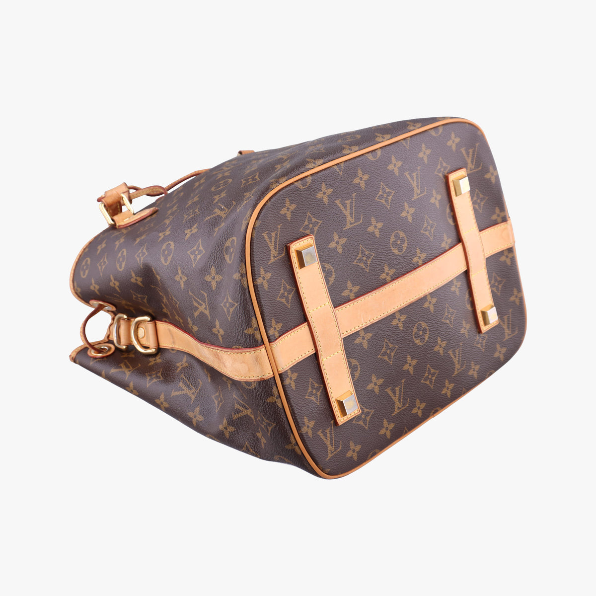 Pre-owned Louis Vuitton Neo Brown×Beige Monogram Canvas M40372 shoulderbag | stylenewstar