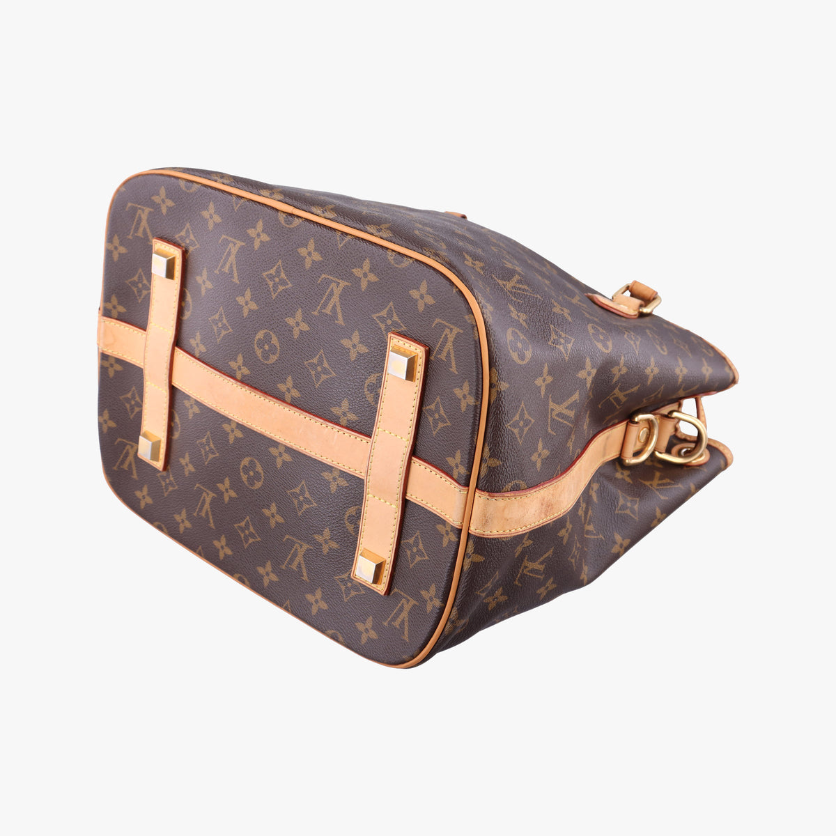 Pre-owned Louis Vuitton Neo Brown×Beige Monogram Canvas M40372 shoulderbag | stylenewstar