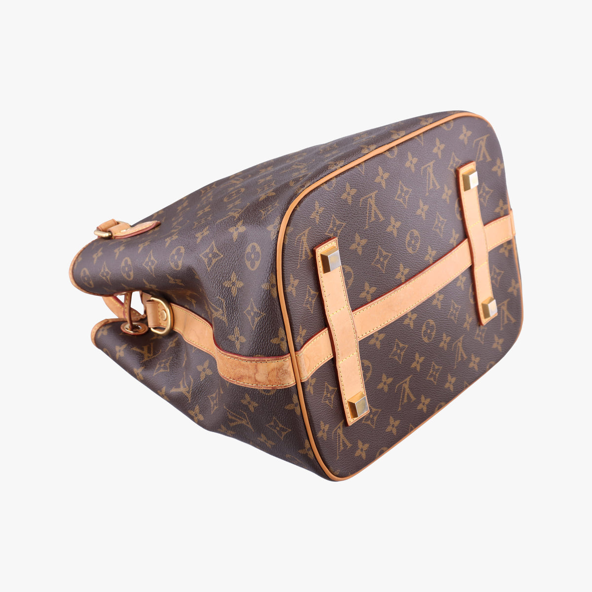 Pre-owned Louis Vuitton Neo Brown×Beige Monogram Canvas M40372 shoulderbag | stylenewstar