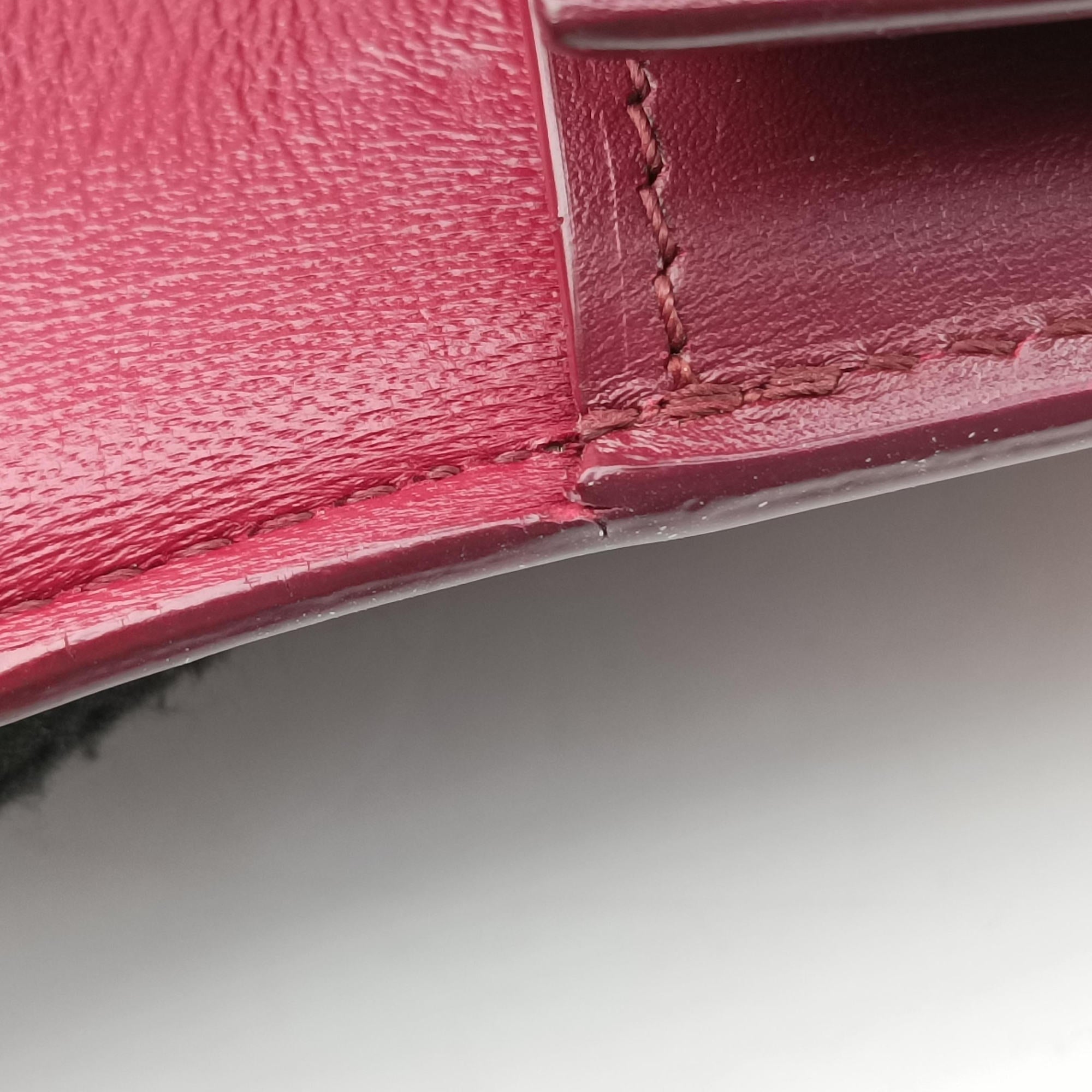 Pre-owned Celine CLASSIC Burgundy Leather  shoulderbag | stylenewstar