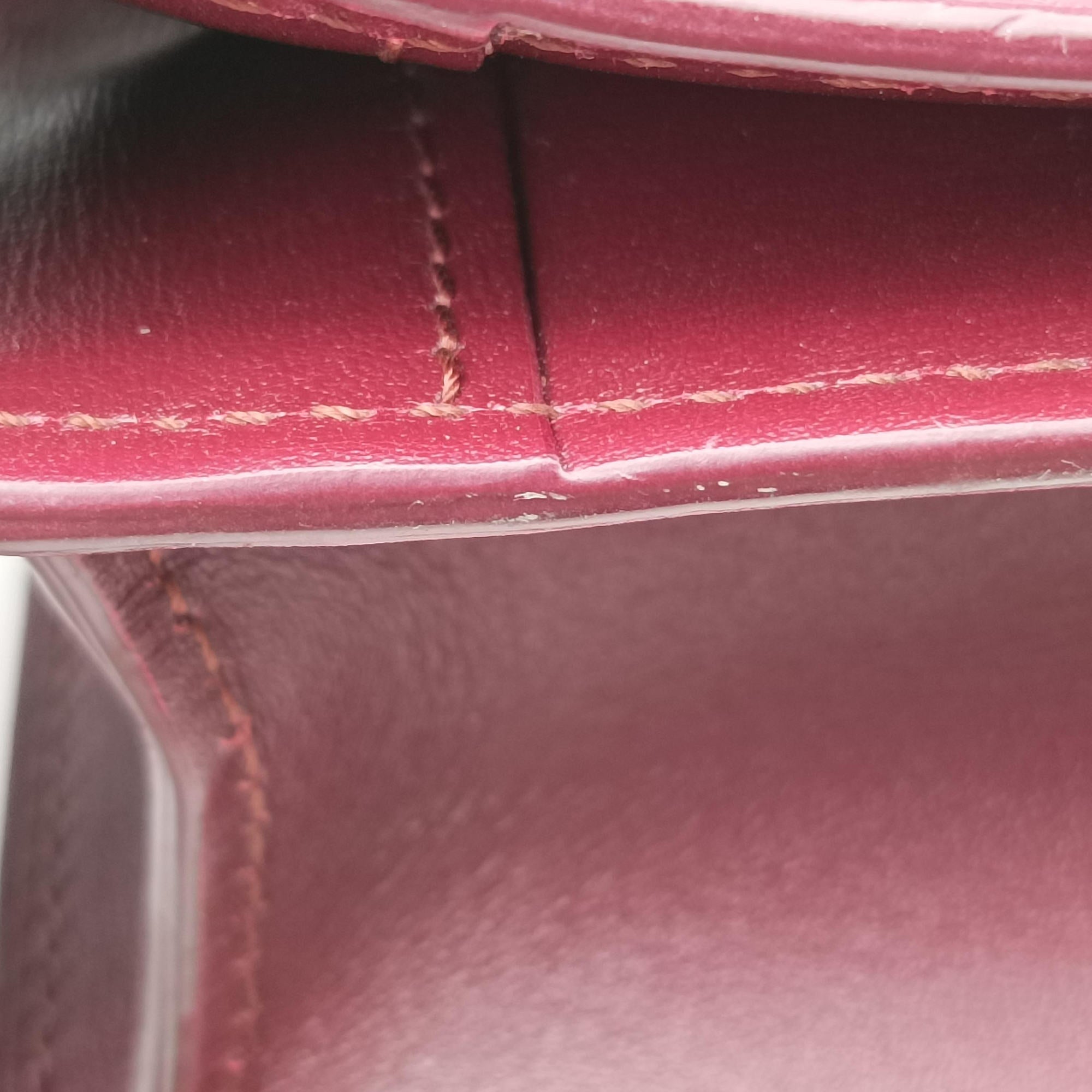 Pre-owned Celine CLASSIC Burgundy Leather  shoulderbag | stylenewstar
