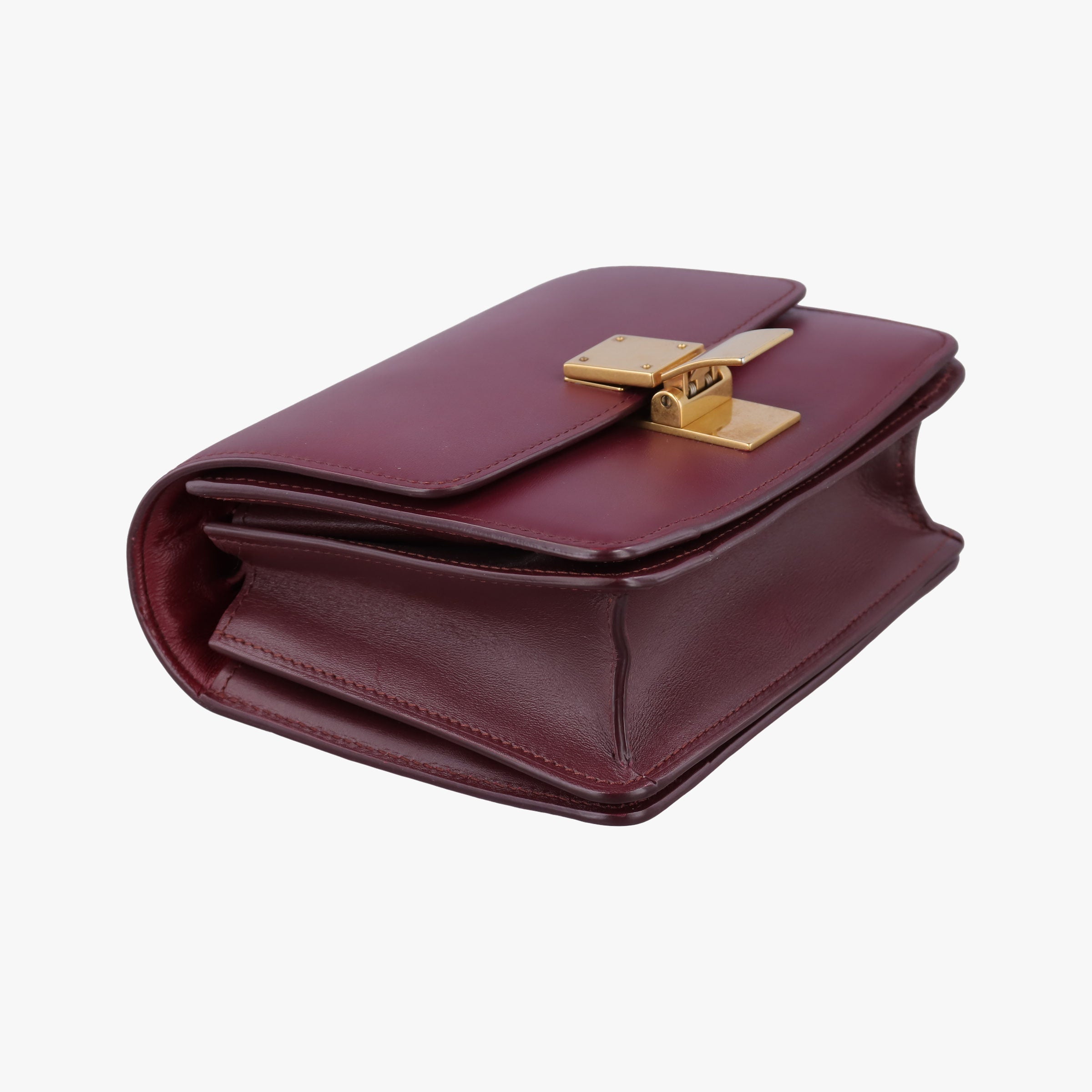 Pre-owned Celine CLASSIC Burgundy Leather  shoulderbag | stylenewstar