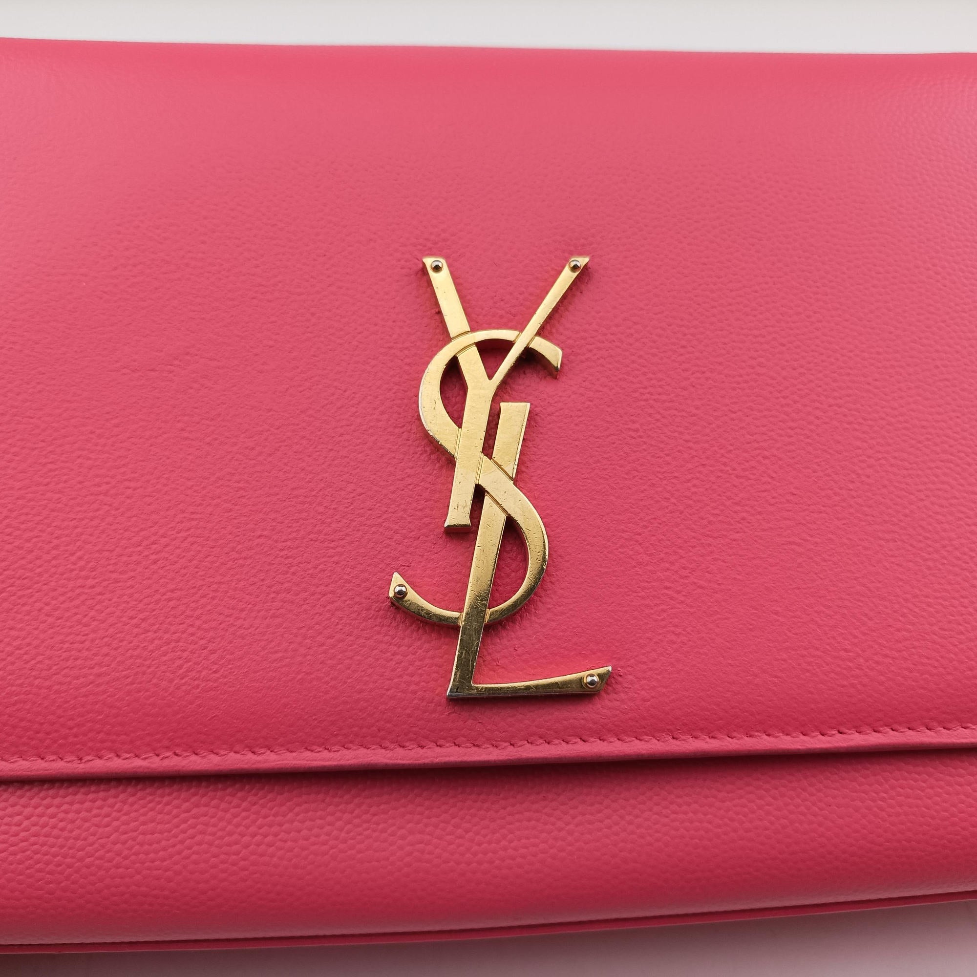Vintage Yves Saint Laurent KATE Pink Leather 364021 shoulderbag | stylenewstar