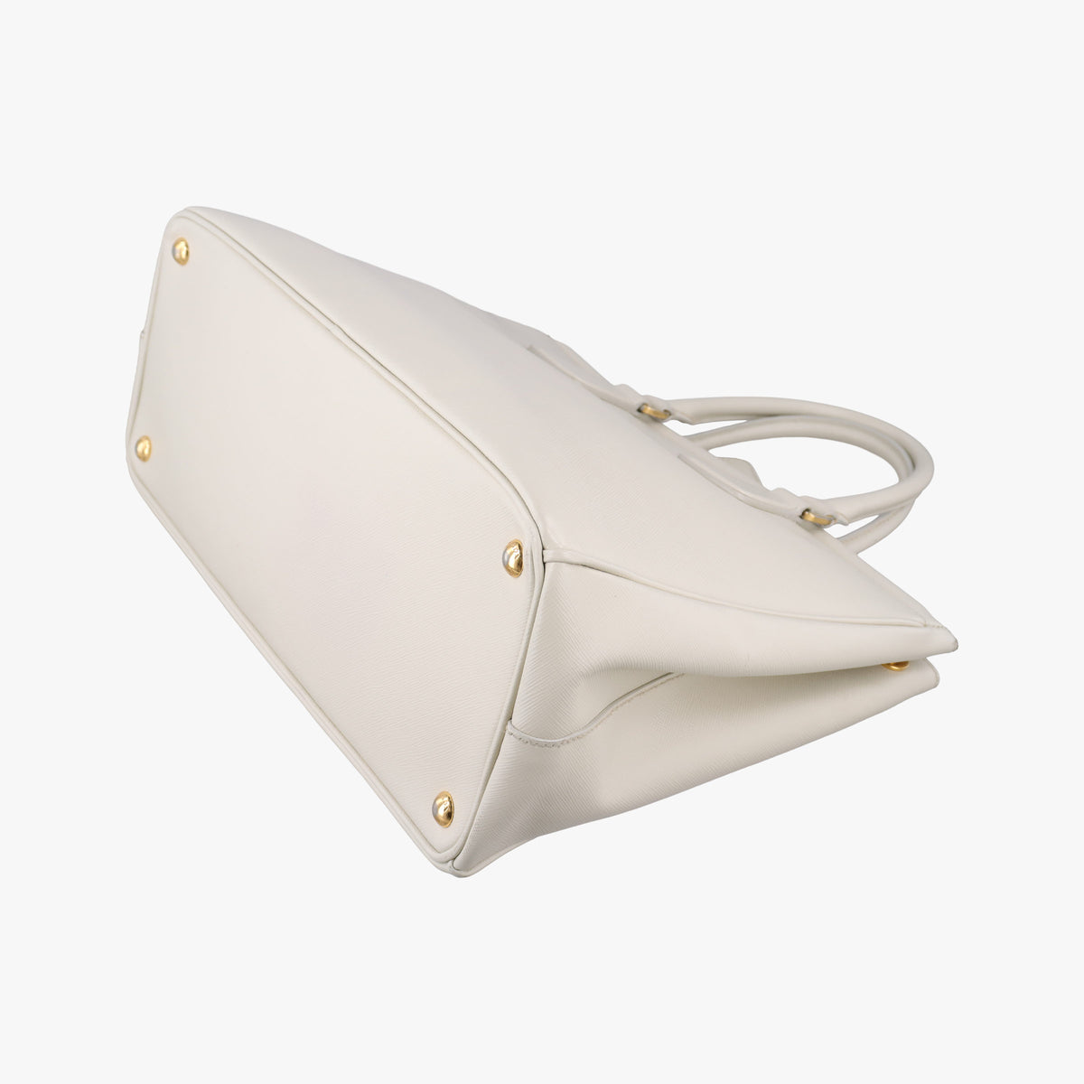 Vintage Prada Parabole Tote White SAFFIANO Leather  handbag | stylenewstar