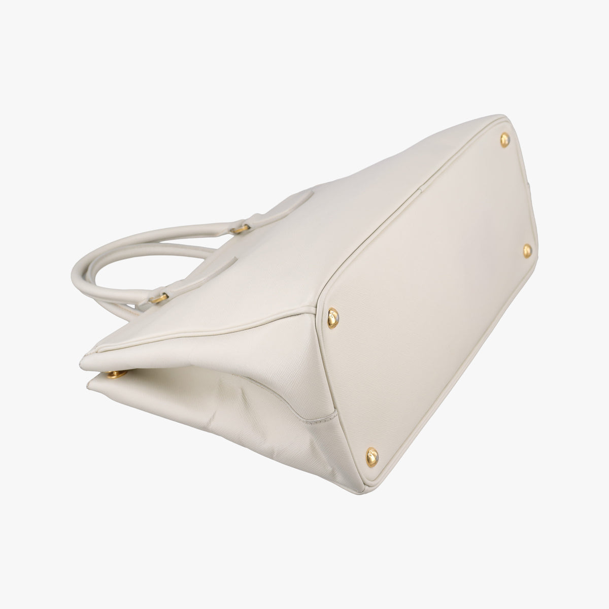 Vintage Prada Parabole Tote White SAFFIANO Leather  handbag | stylenewstar