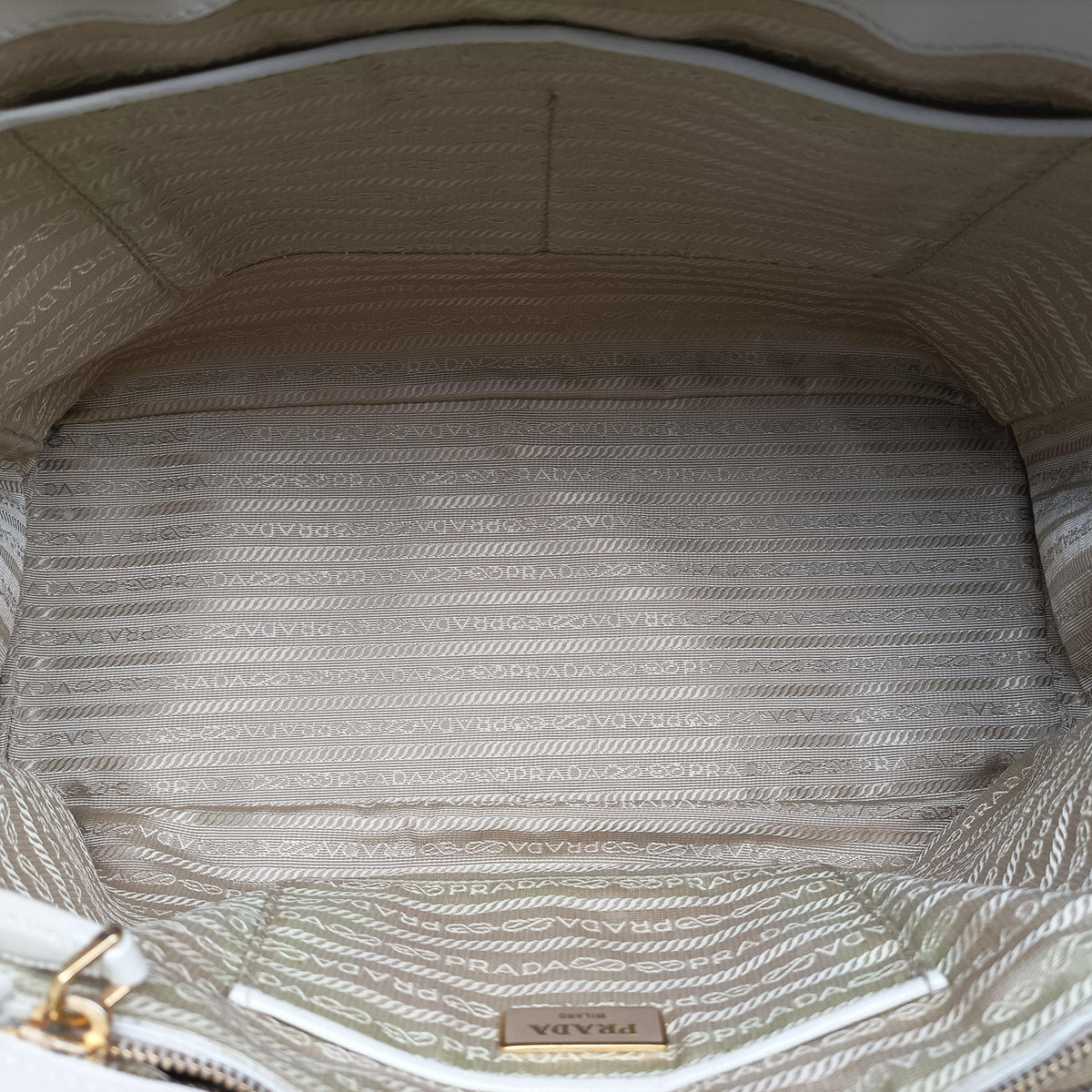 Vintage Prada Parabole Tote White SAFFIANO Leather  handbag | stylenewstar
