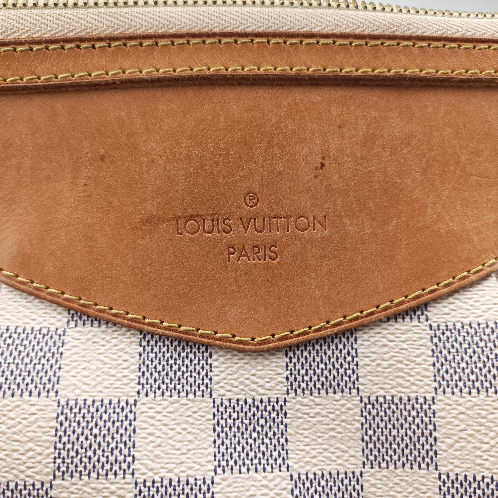 Pre-owned Louis Vuitton SIRACUSA PM Azur Damier Canvas N41113 shoulderbag | stylenewstar