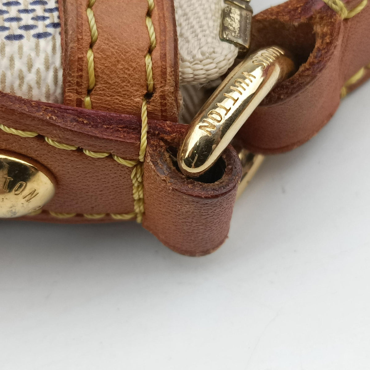 Pre-owned Louis Vuitton SIRACUSA PM Azur Damier Canvas N41113 shoulderbag | stylenewstar