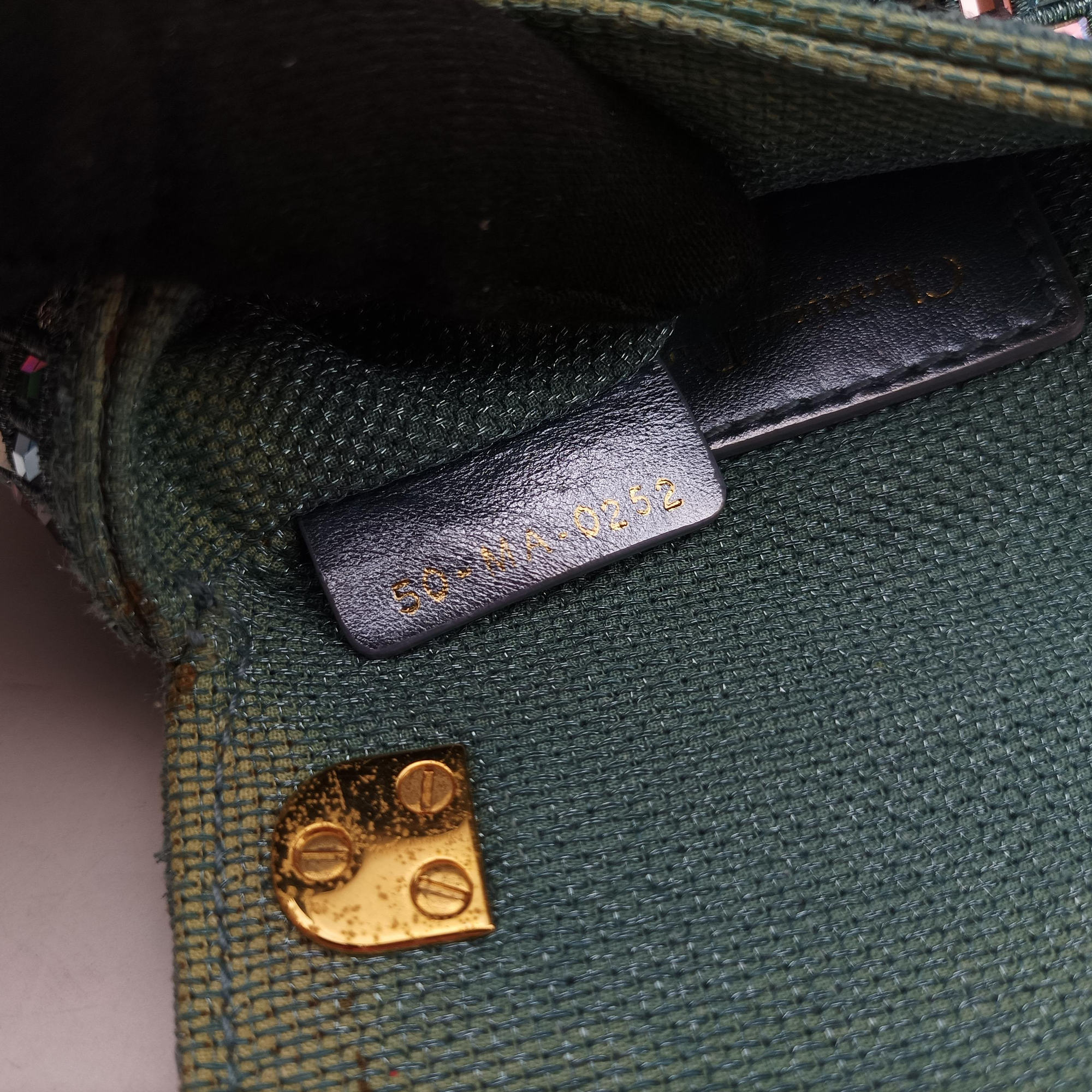 Pre-owned Christian Dior Caro Strass Micro Blue Fabric × Strass  shoulderbag | stylenewstar